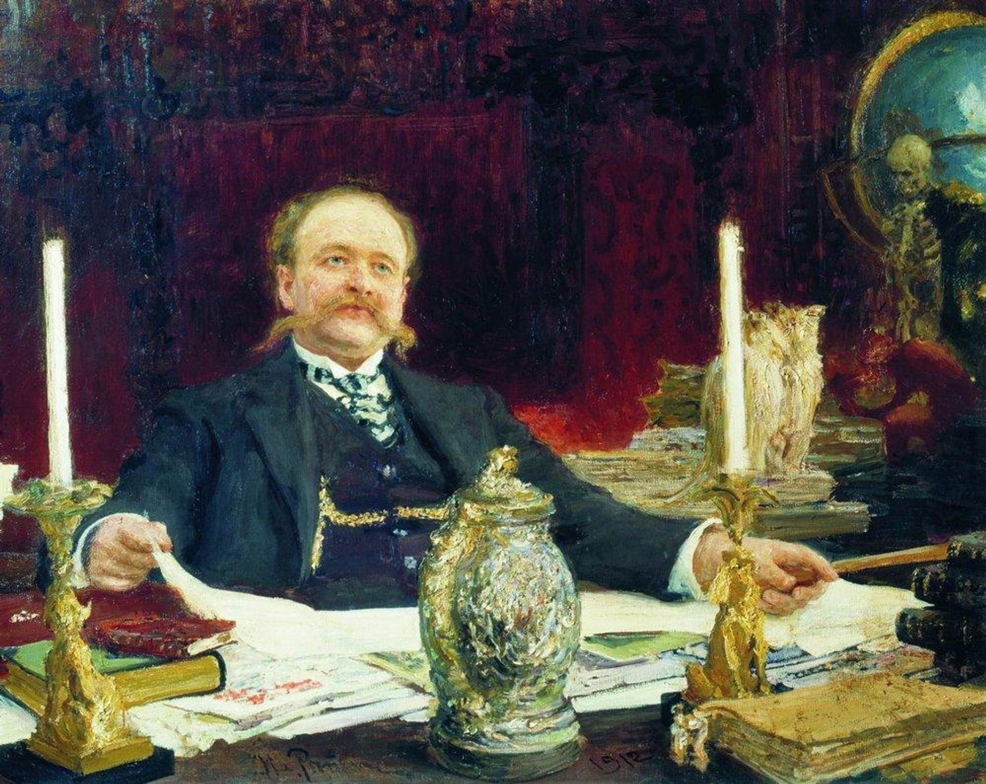 Portrait of Wilhelm von Bitner by Ilya Repin