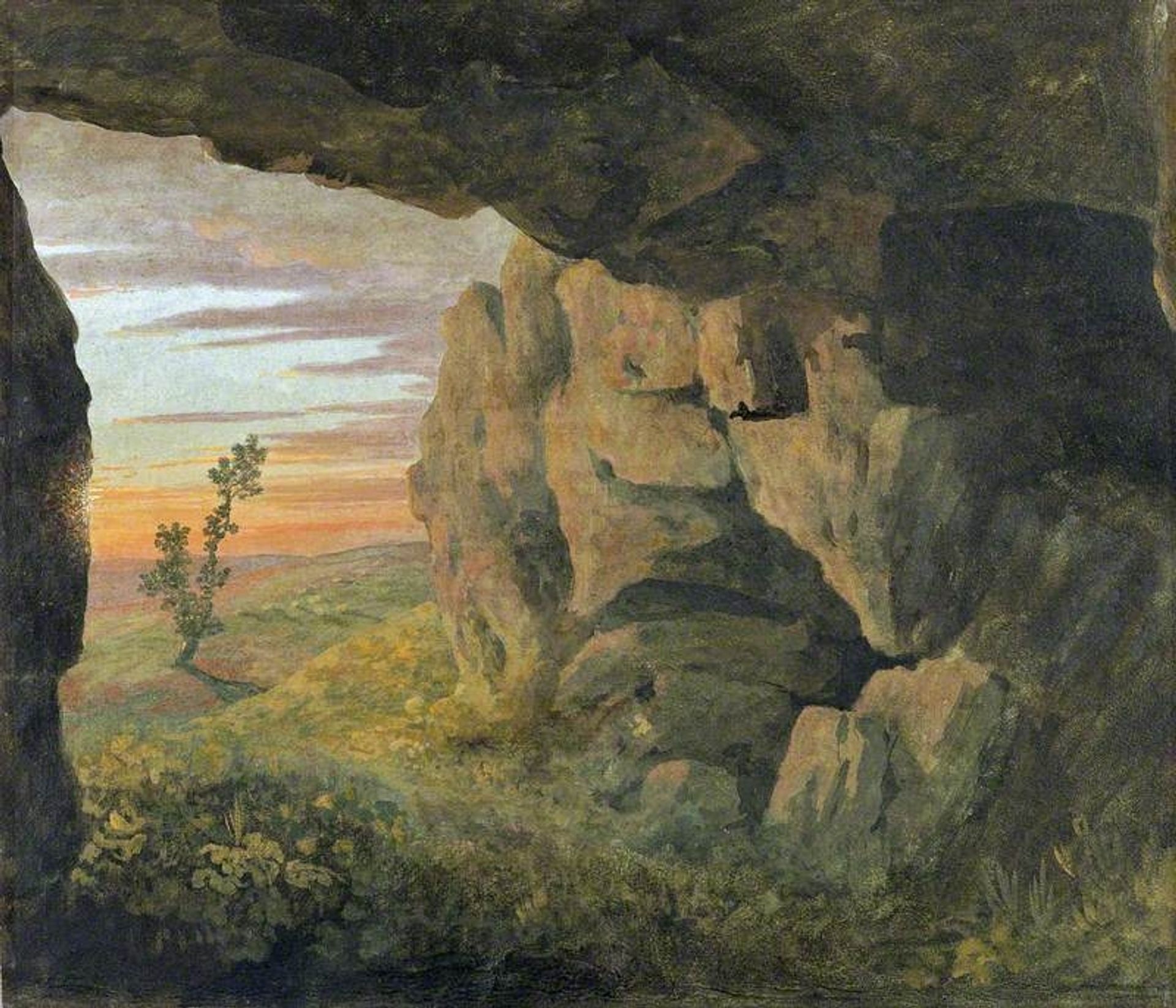 A Cavern near Saint Agnese without the Porta Pia by Thomas Jones