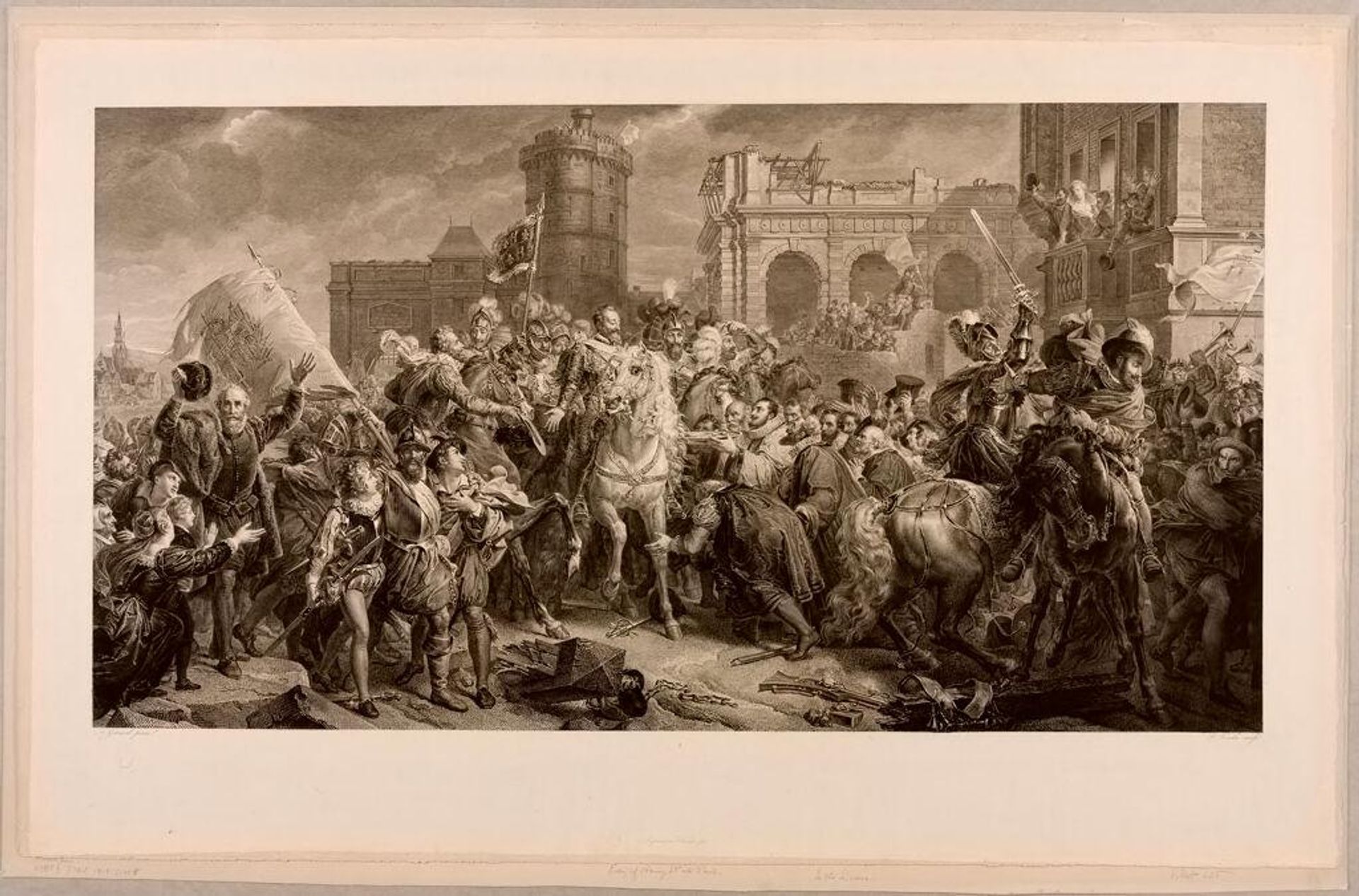 Entry of Henry IV into Paris by Paolo Toschi