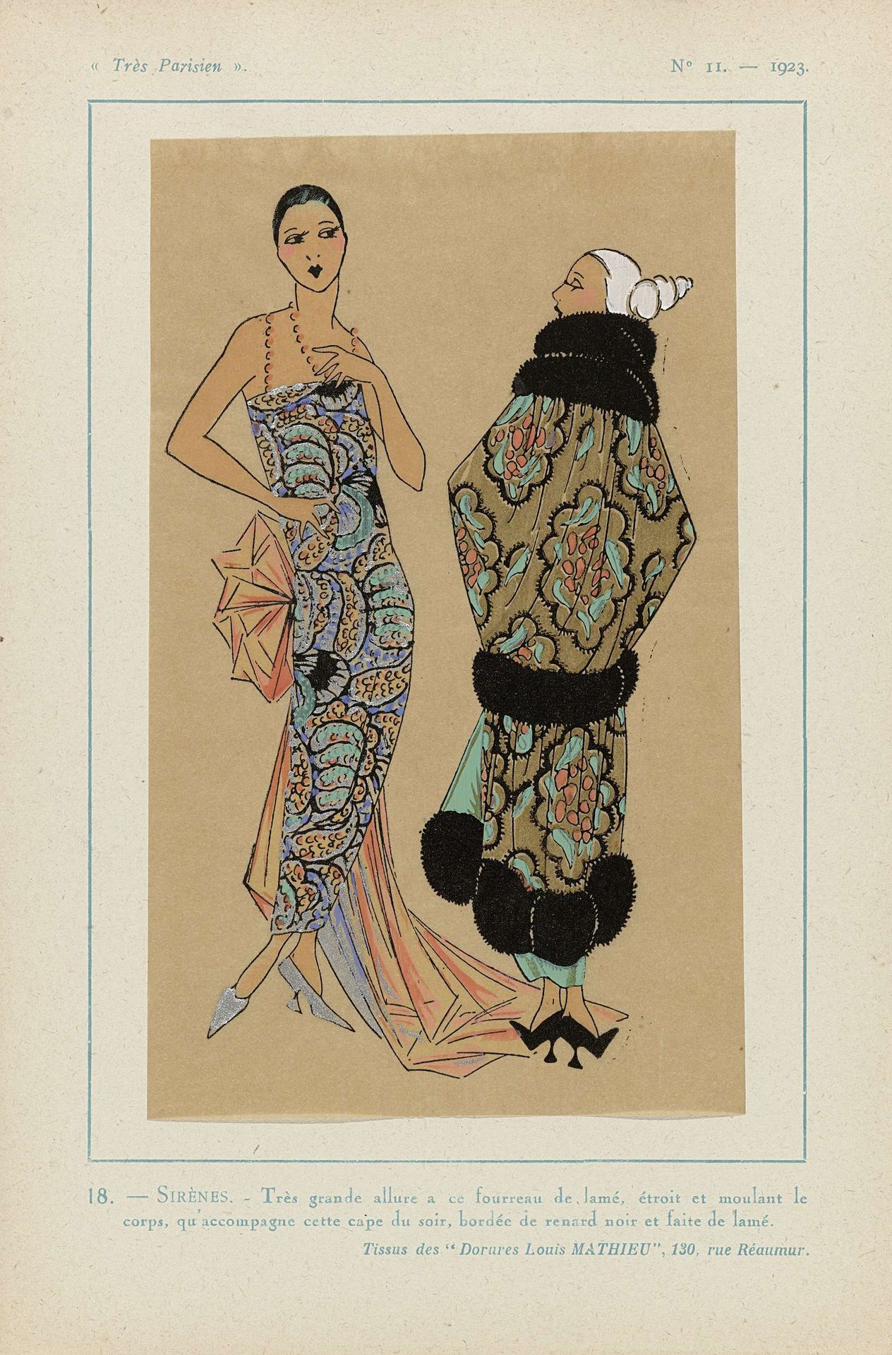 Très Parisien, 1923, No 11: 18. - SIRENES. - Très grande allure... by Anonymous