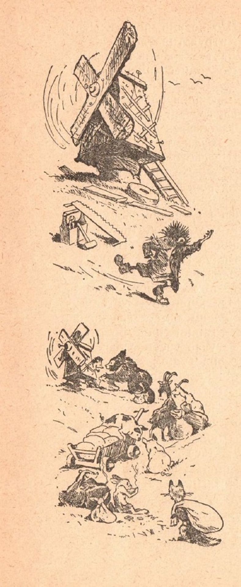 Illustrations for Mikhail Stelmakh's book "In the Hedgehog's Windmill" by Hryhorii Havrylenko