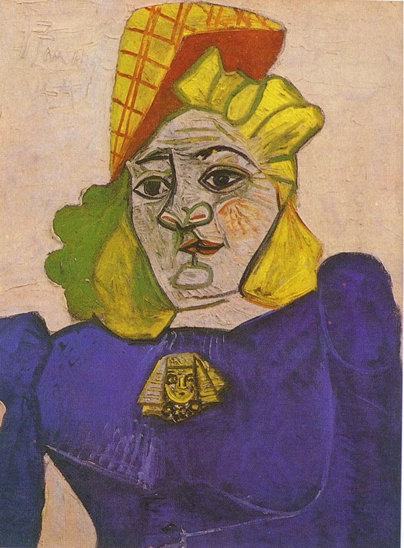 Woman with brooch by Pablo Picasso