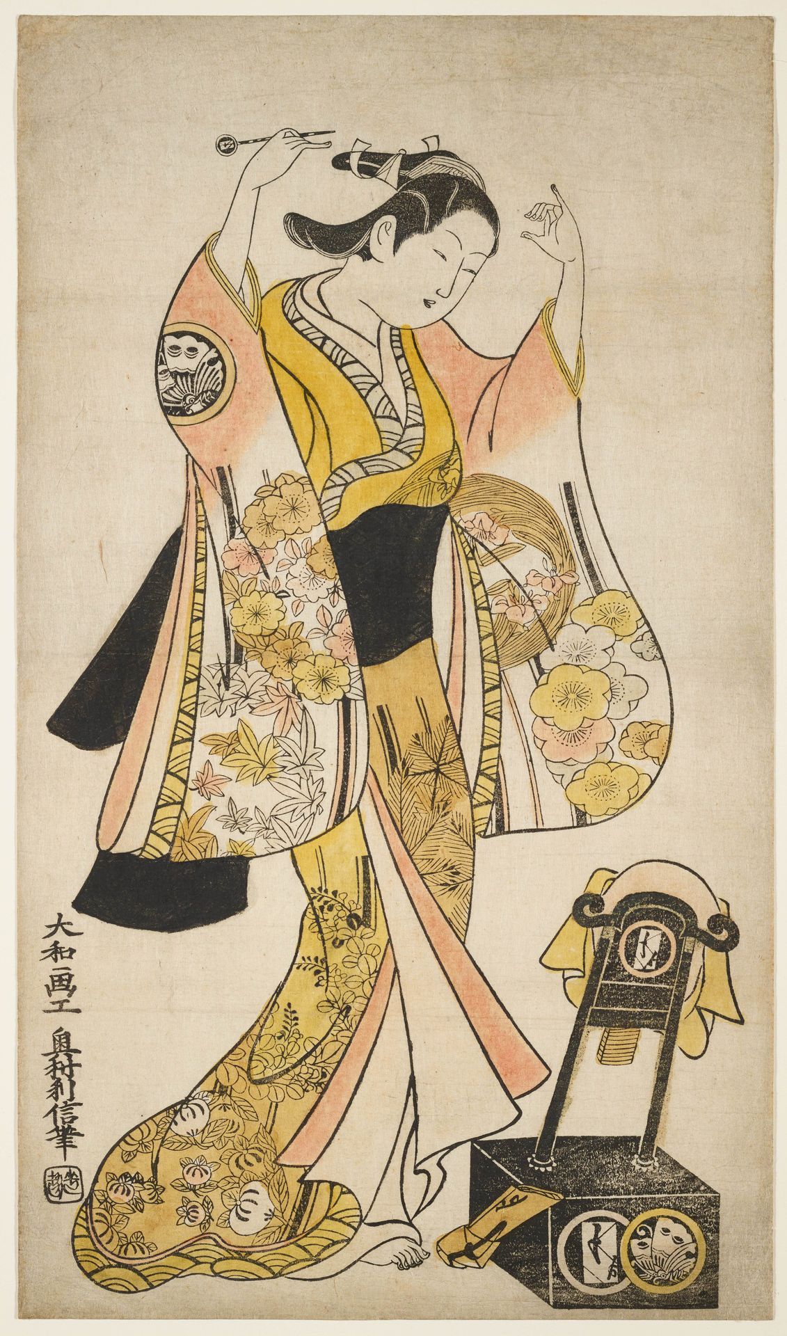 Actor Sanjō Kantarō II as Yaoya Oshichi by Okumura Toshinobu