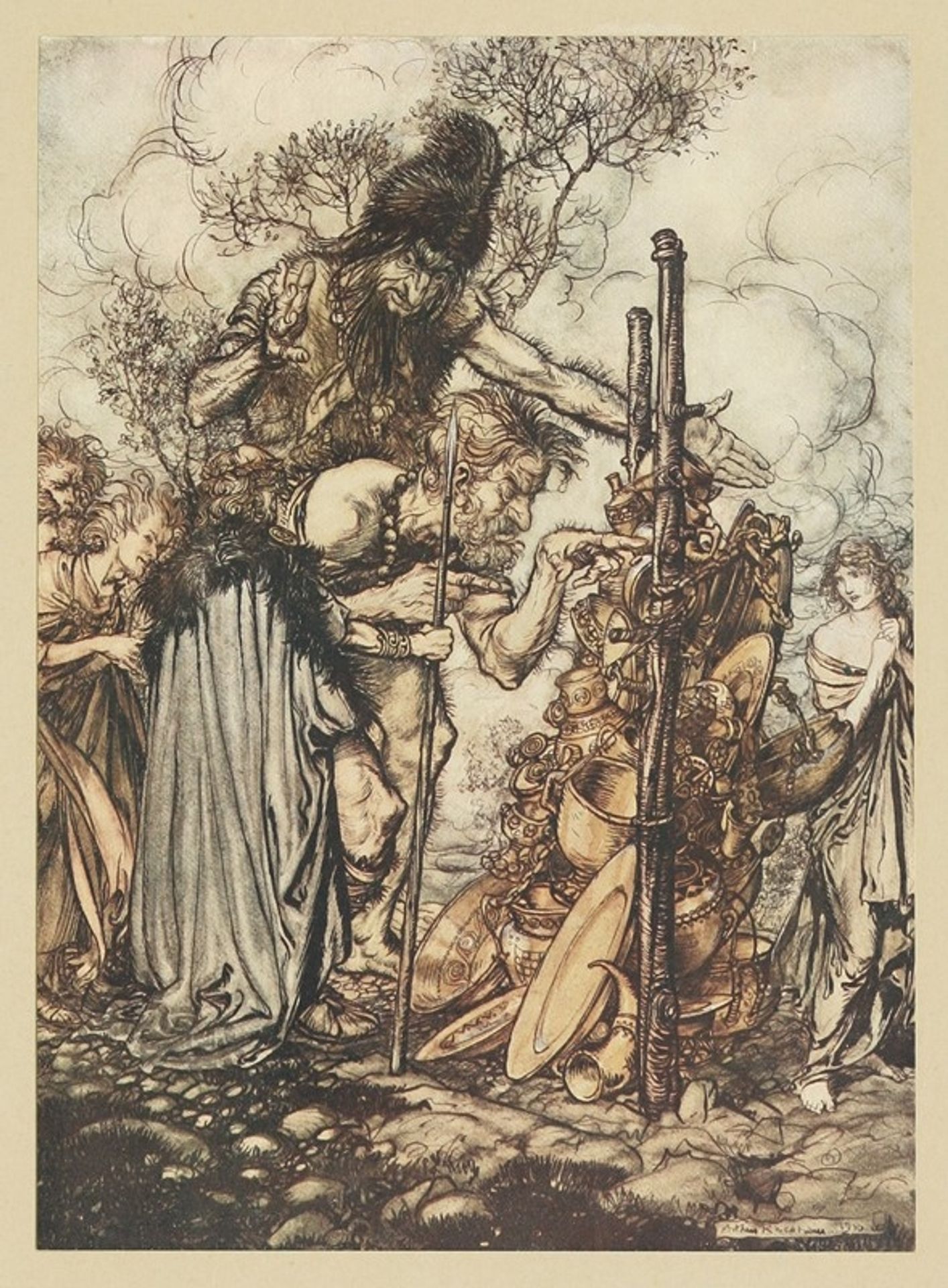 Spare the life of poor Loge! by Arthur Rackham