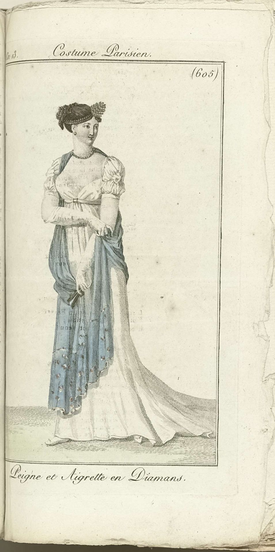 Journal des Dames et des Modes, Costume Parisien, 1805, An 13 (605) Peigne et Aigrette en Diamans by Horace Vernet