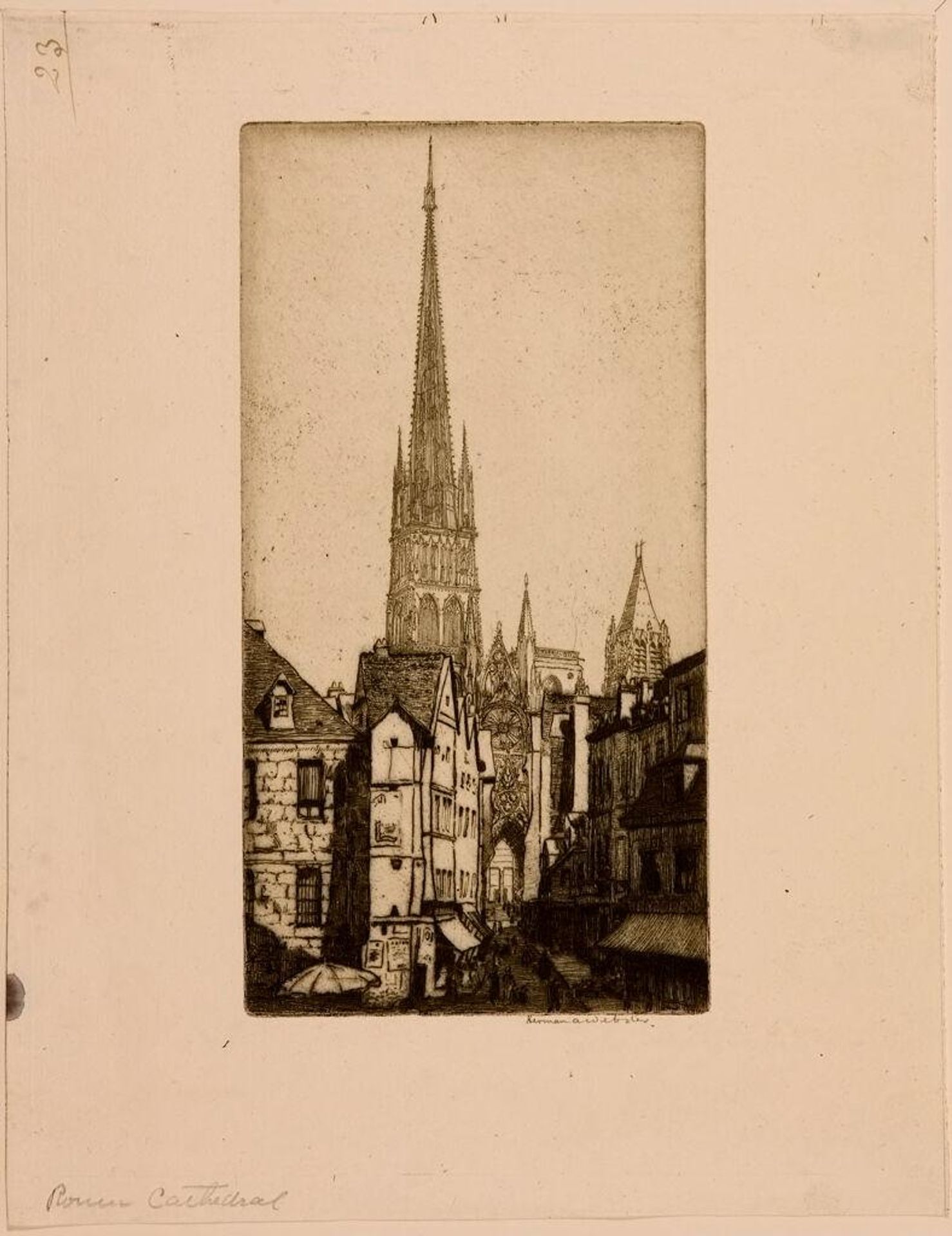 Cathedral, Rouen by Herman Armour Webster