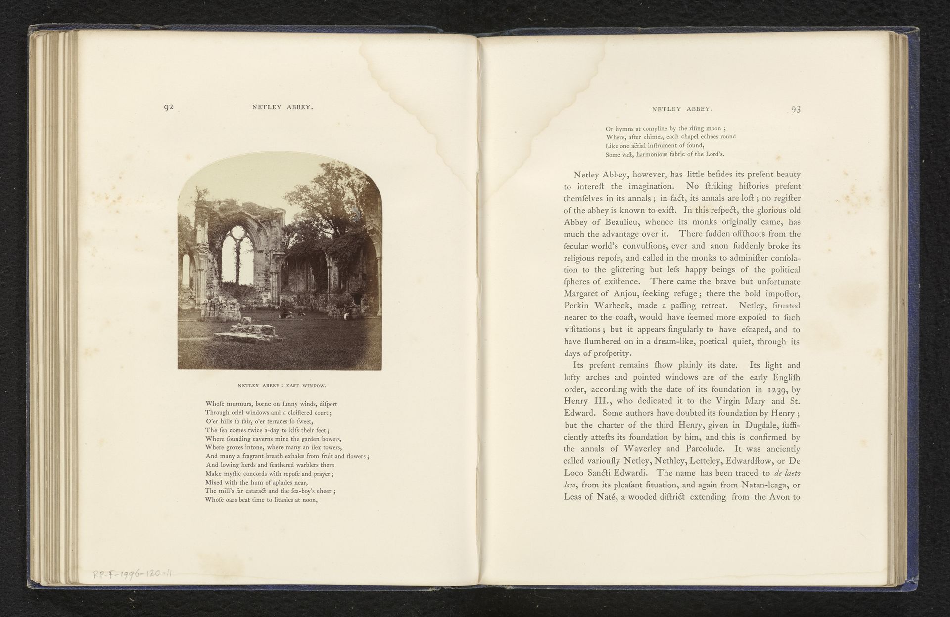 Gezicht op de ruïne van Netley Abbey by Stephen Thompson