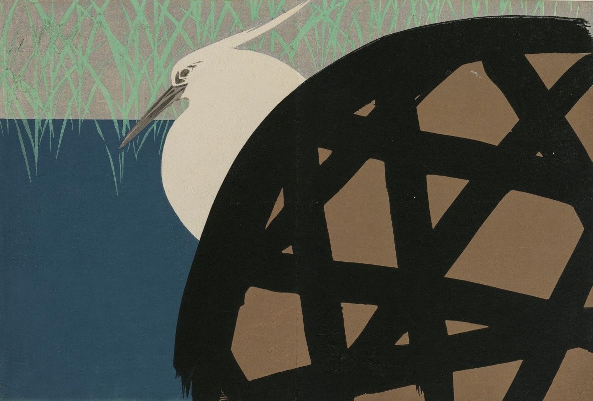 White Heron by Kamisaka Sekka