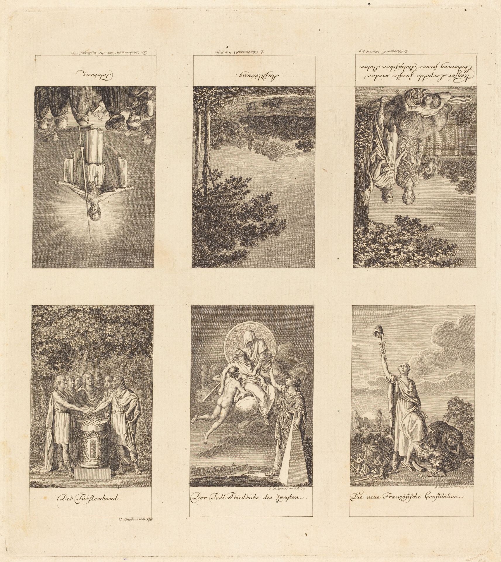 Six Great Events of 1780-1790 by Daniel Nikolaus Chodowiecki