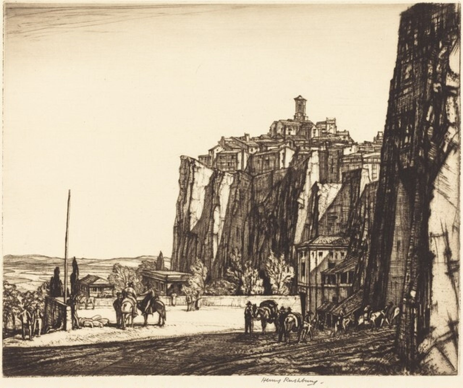 Porto Maggiore, Orvieto by Henry Rushbury