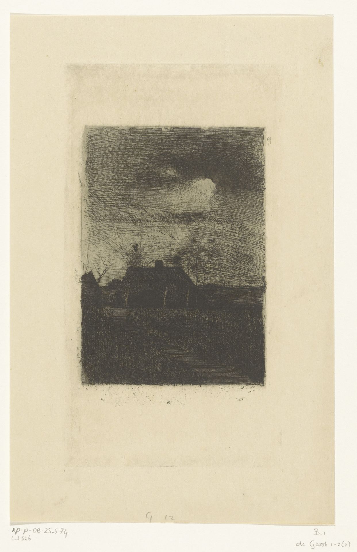 Boerderij bij avond by Willem Witsen