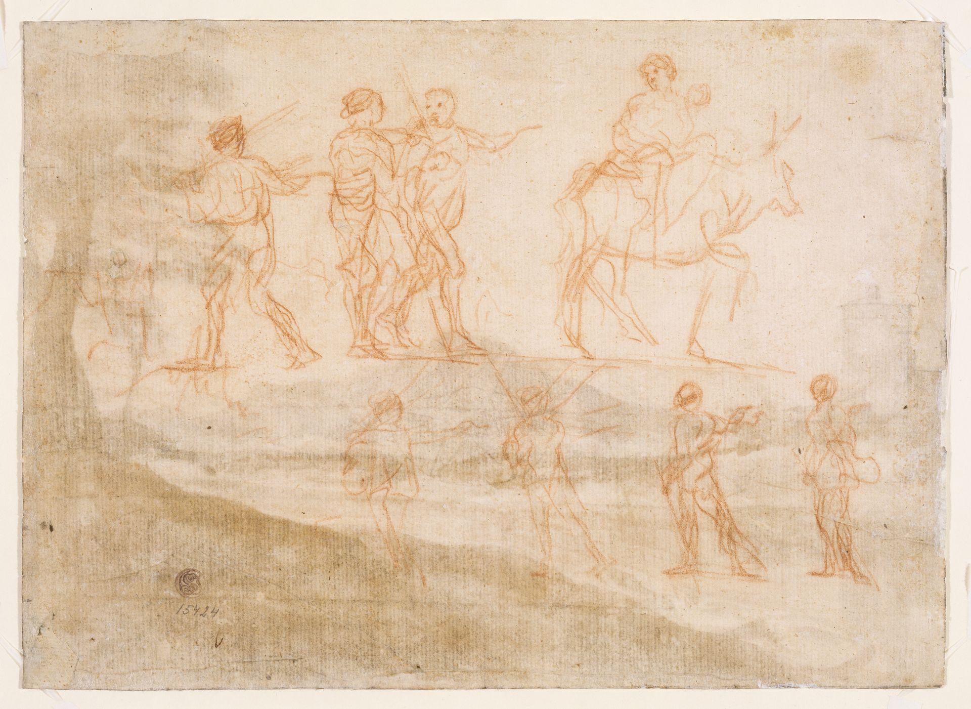 Studies of figures by Claude Lorrain