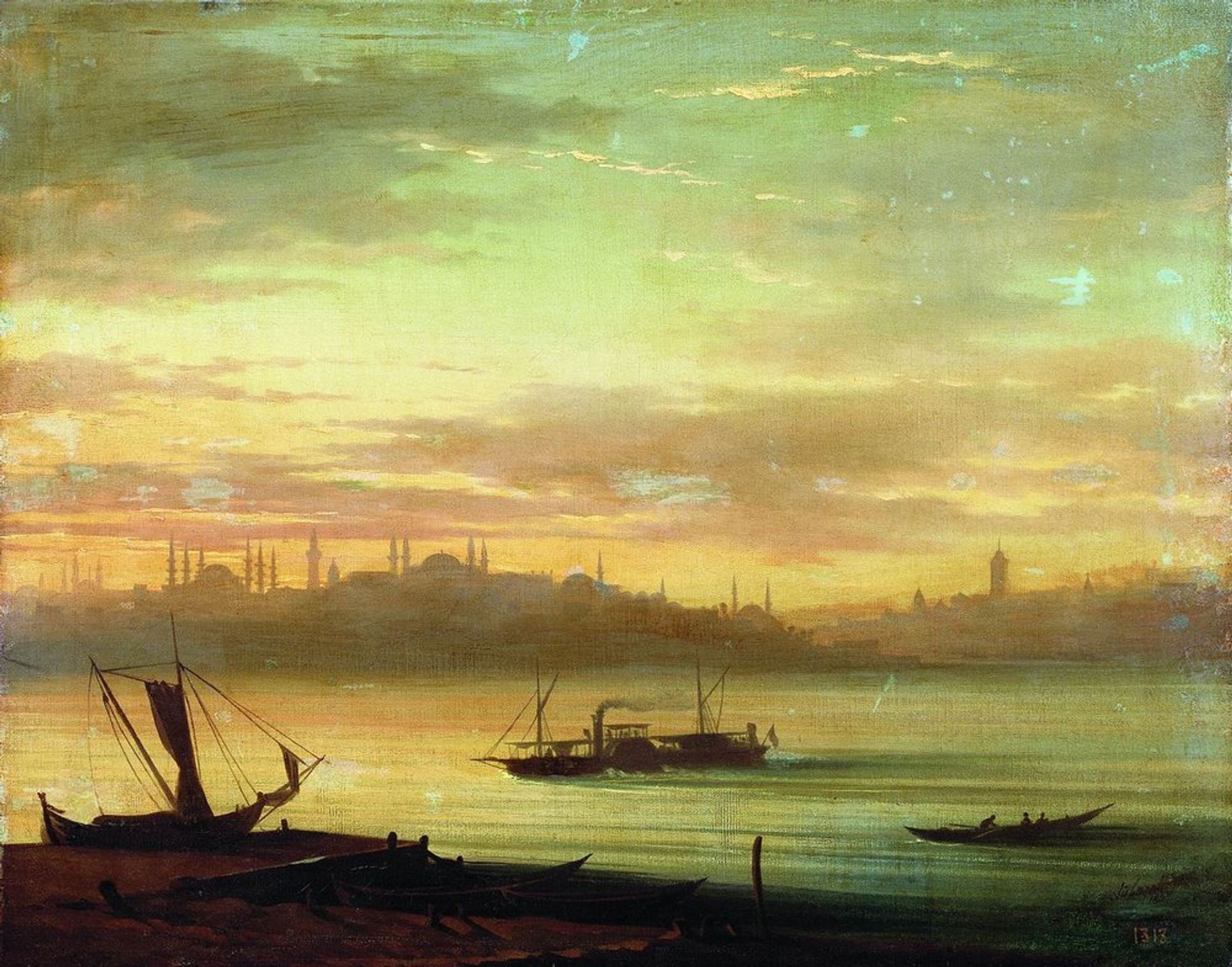 View of the Bosporus by Ivan Konstantinovich Aivazovsky