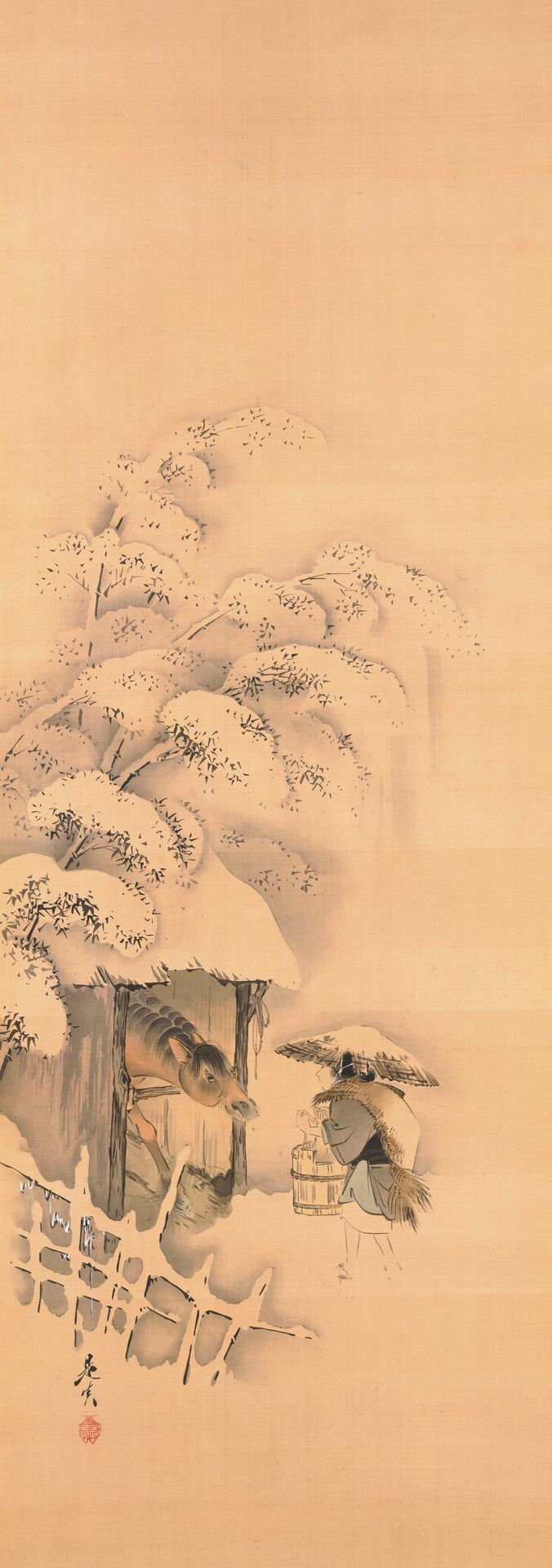 Noh Play Hachinoki by Shibata Zeshin