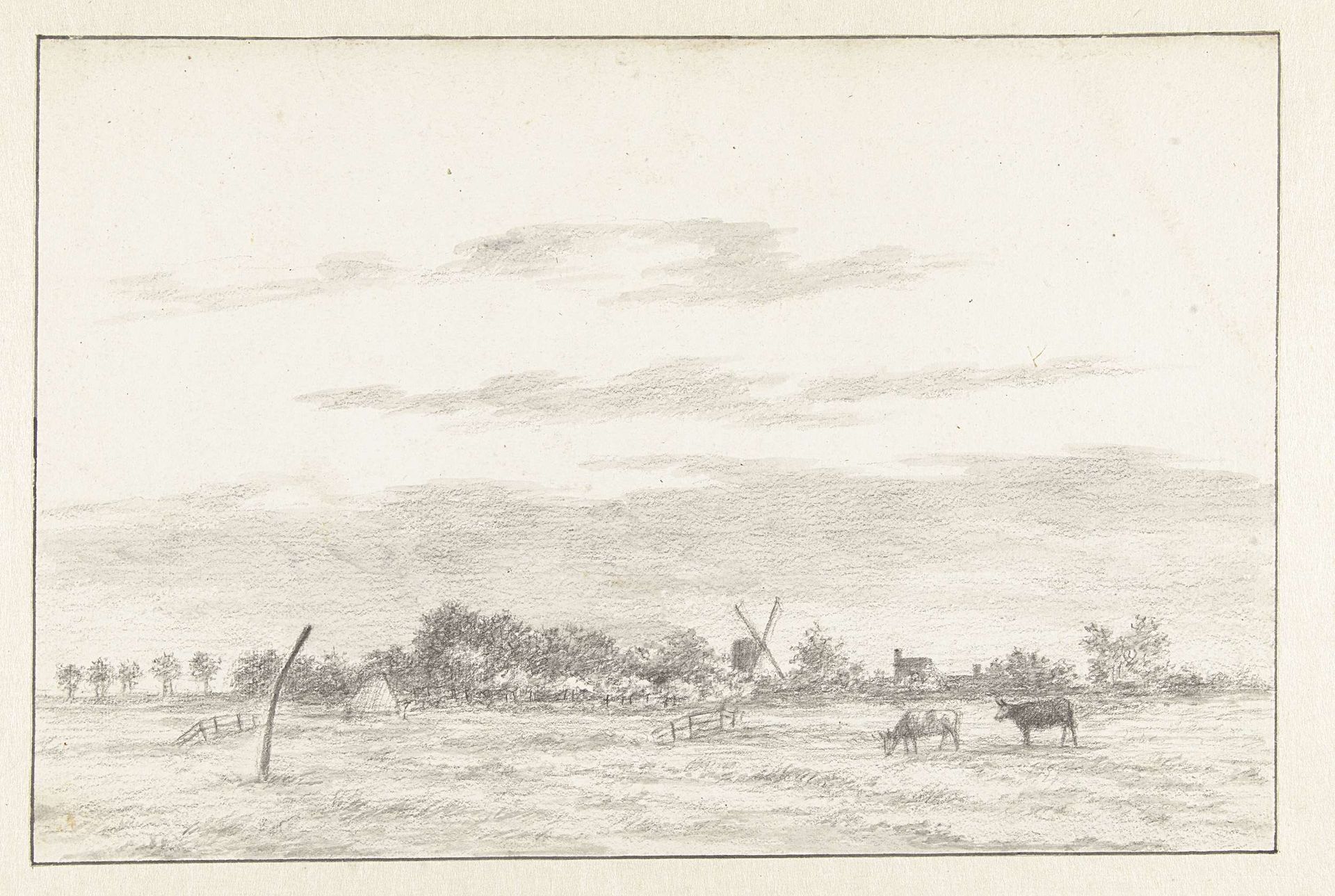 Gezicht op Schalkwijk by Pieter Bouman