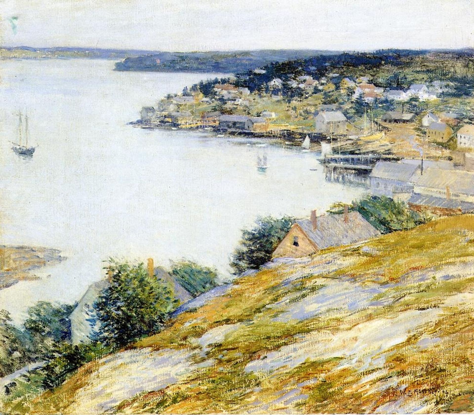 East Boothbay Harbor by Willard Metcalf
