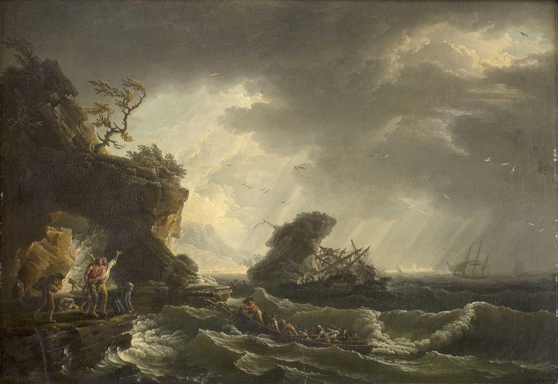 A Shipwreck by Claude-Joseph Vernet