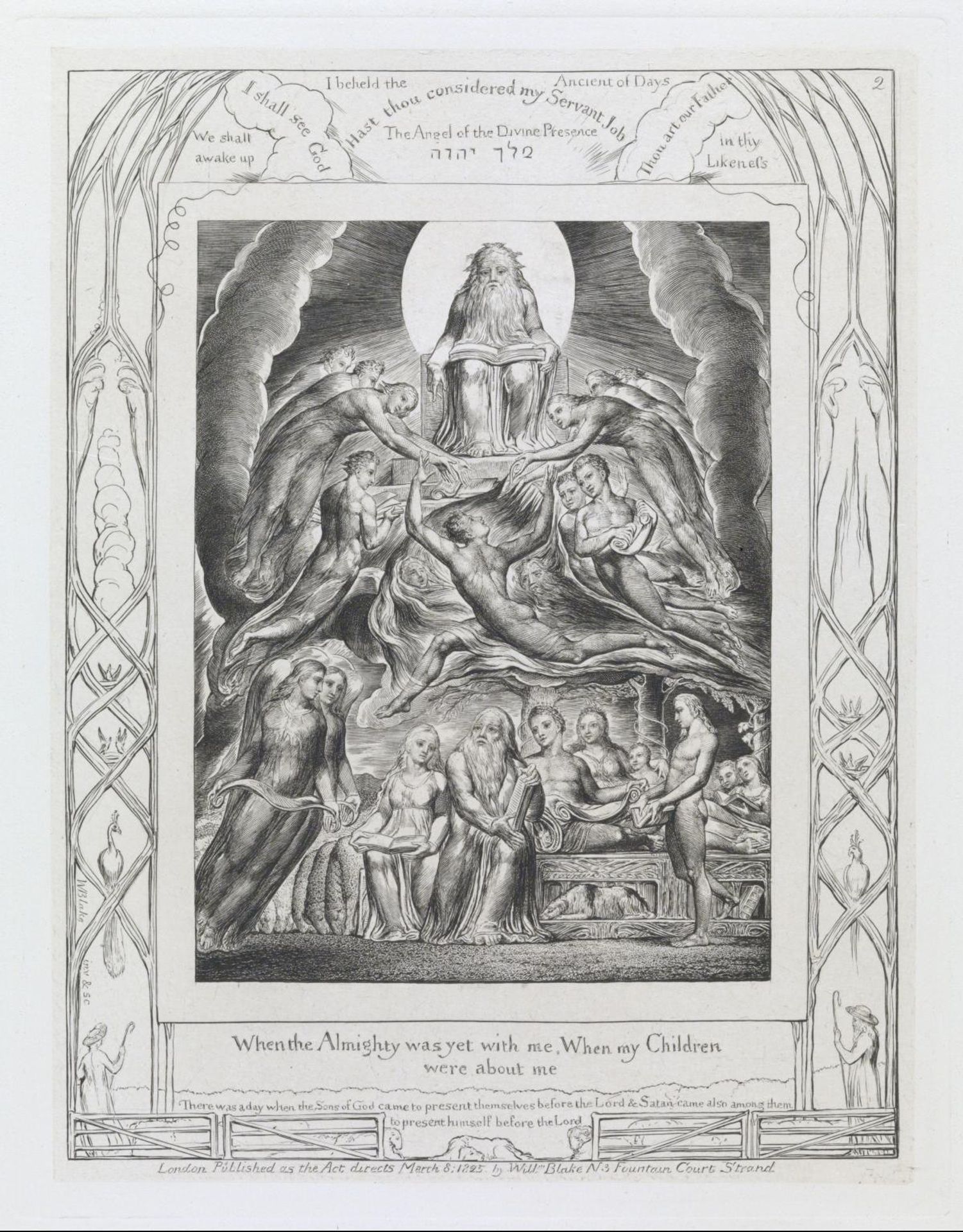 Satan before the Throne of God by William Blake