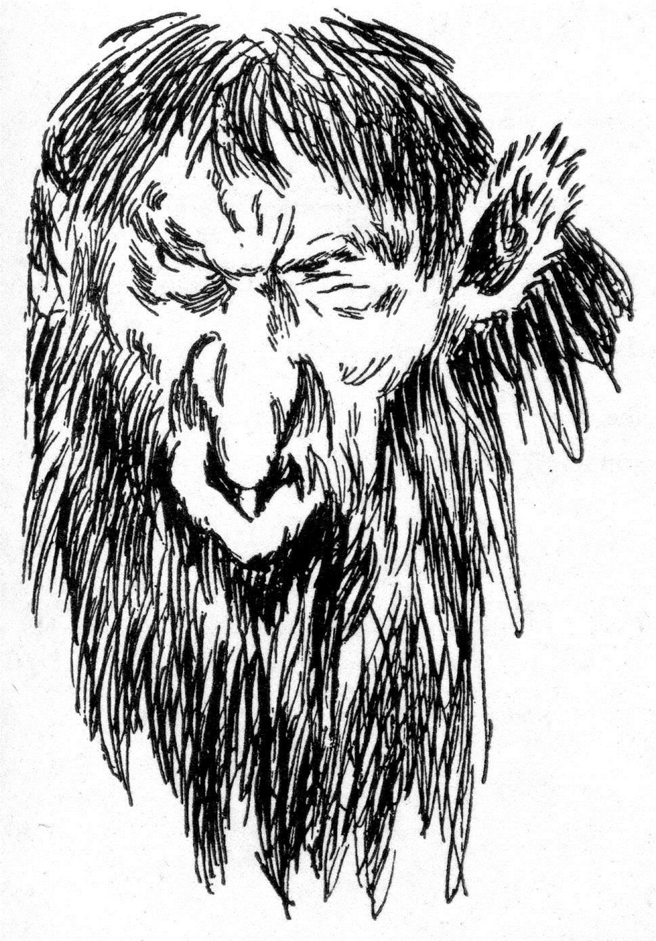 Trollstudie by Theodor Severin Kittelsen