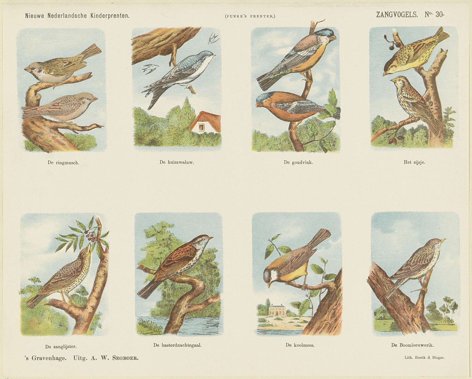 Zangvogels by Arie Willem Segboer