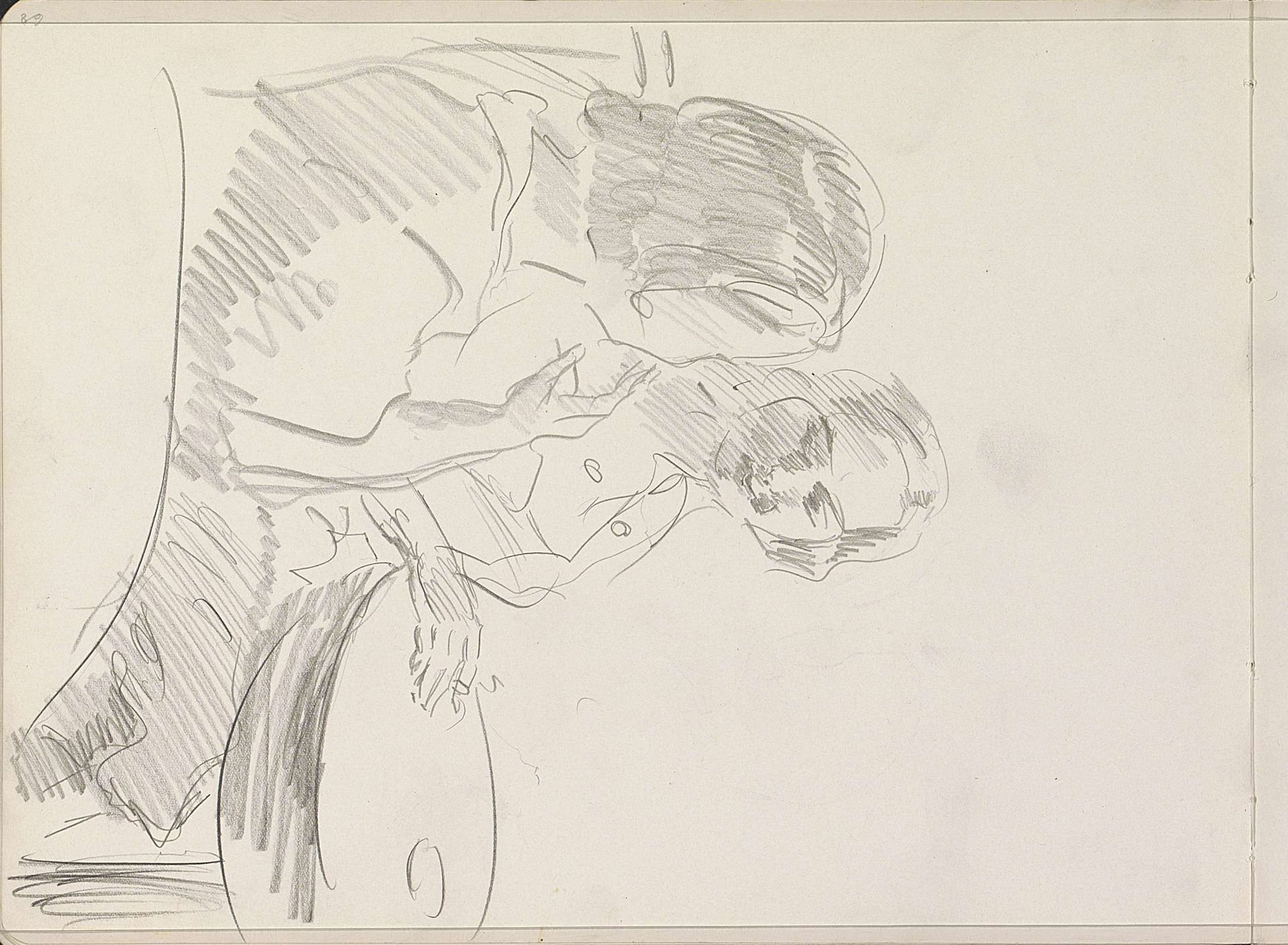 Twee vrouwen aan een tafel by Isaac Israels