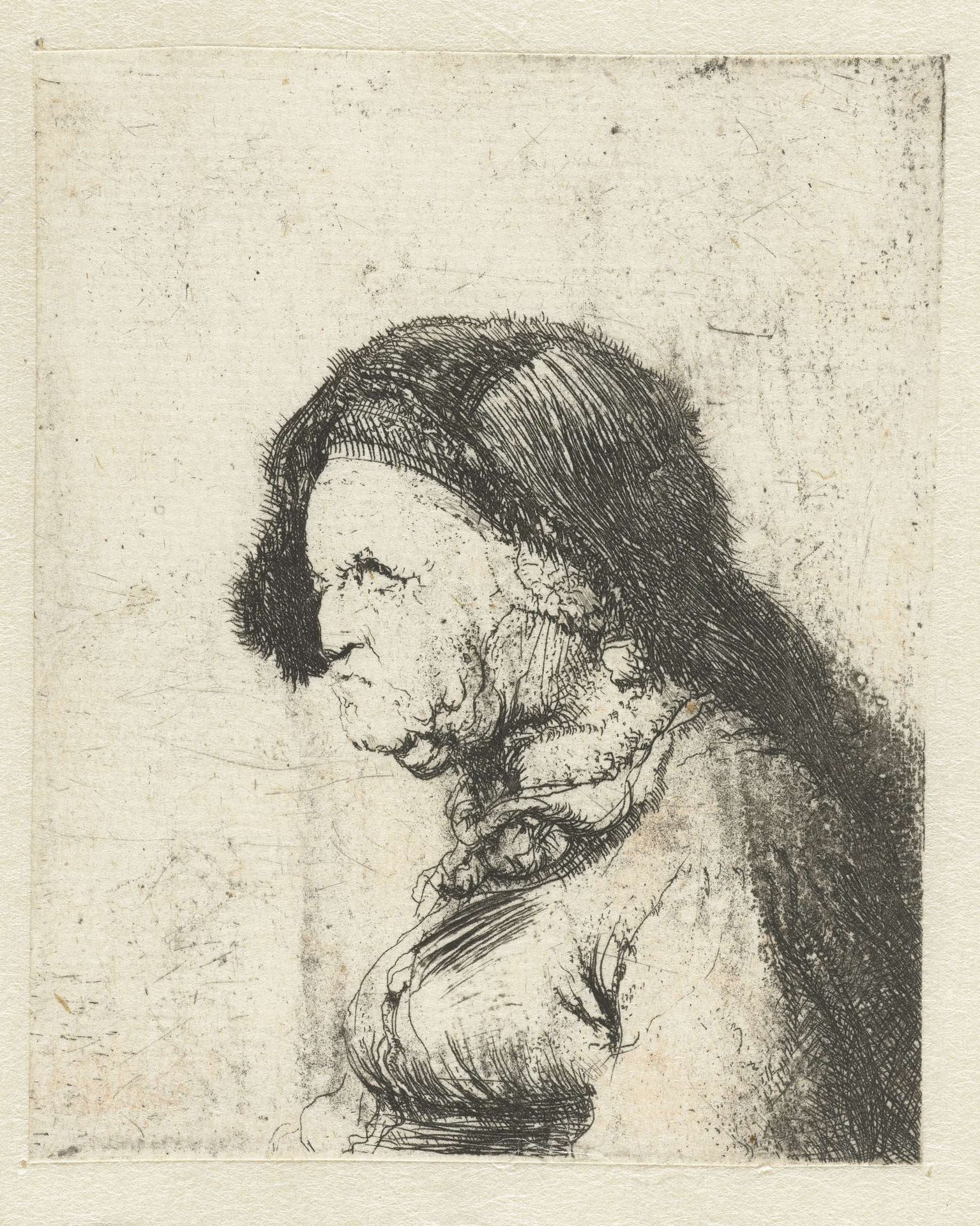 Borstbeeld van een oude vrouw by Jan Lievens