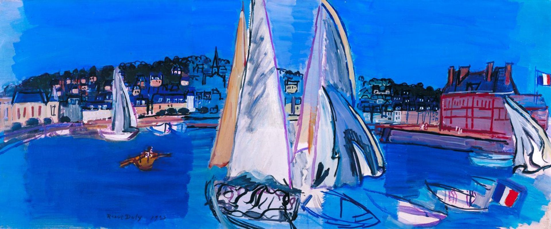 Deauville, Drying the Sails - Raoul Dufy | Artera | AskArtera