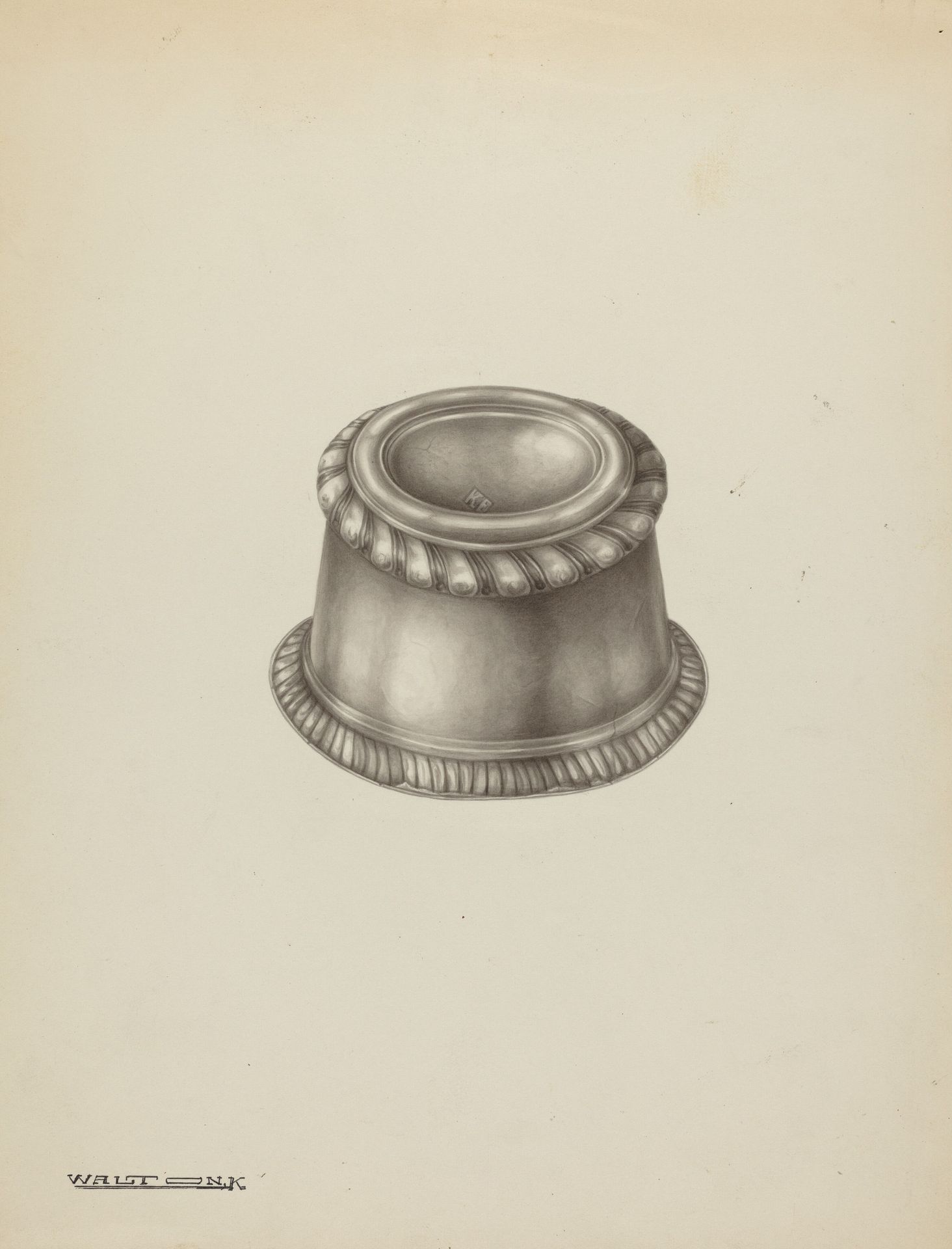 Silver Salt Trencher by Kalamian Walton