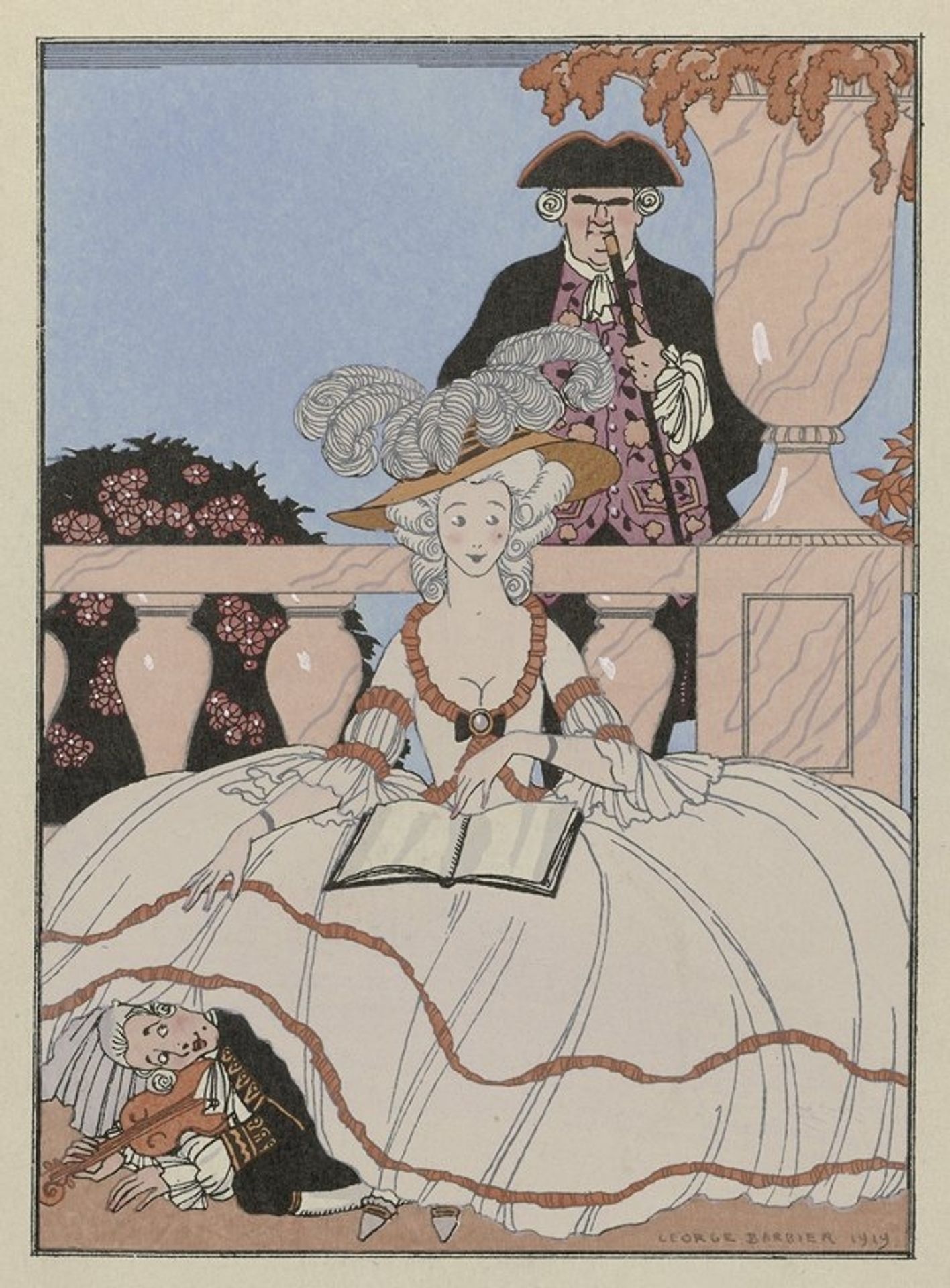 La Leçon bien apprise by George Barbier
