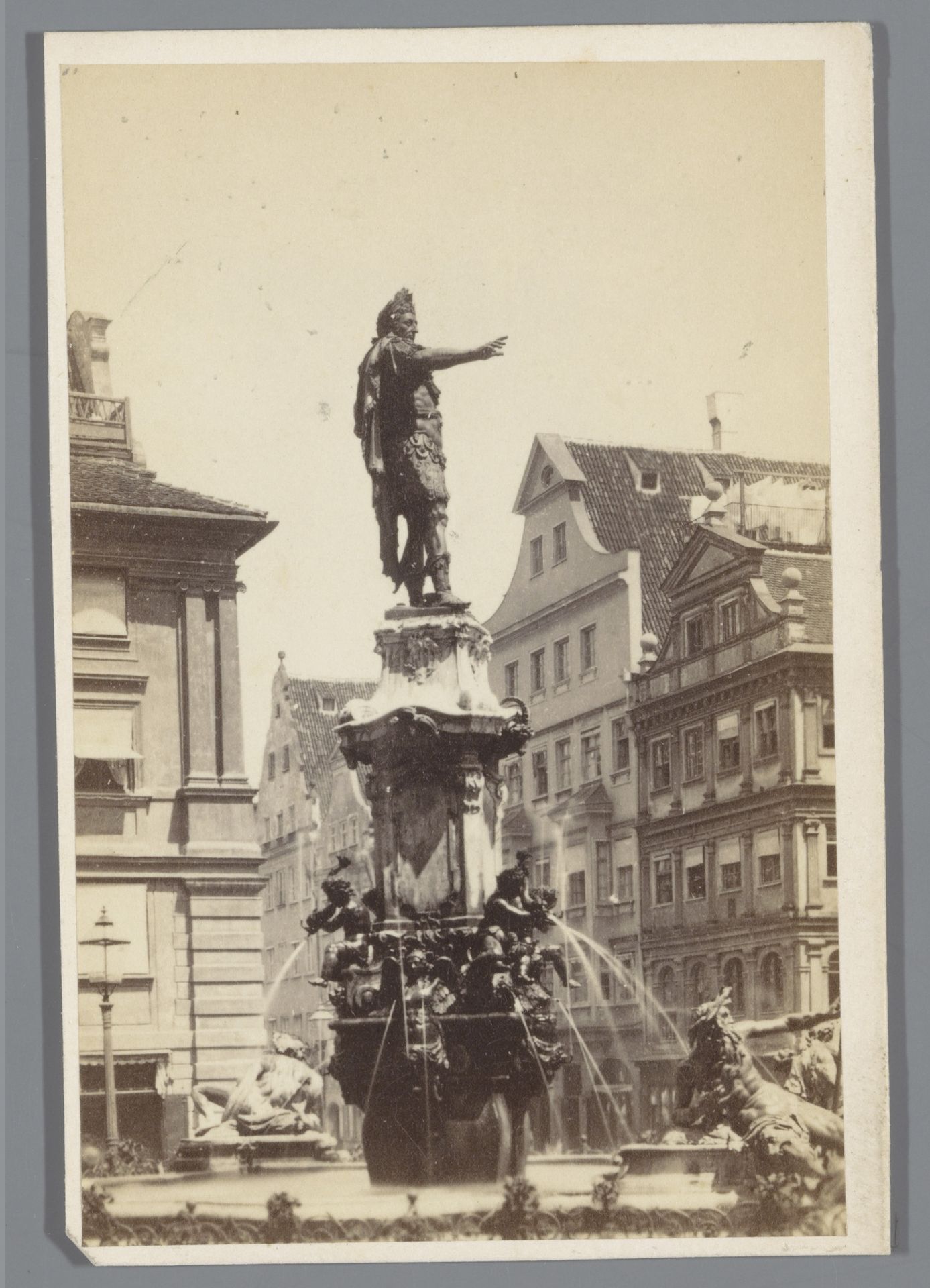 Augustusbrunnen in Augsburg by Ferdinand Brauer