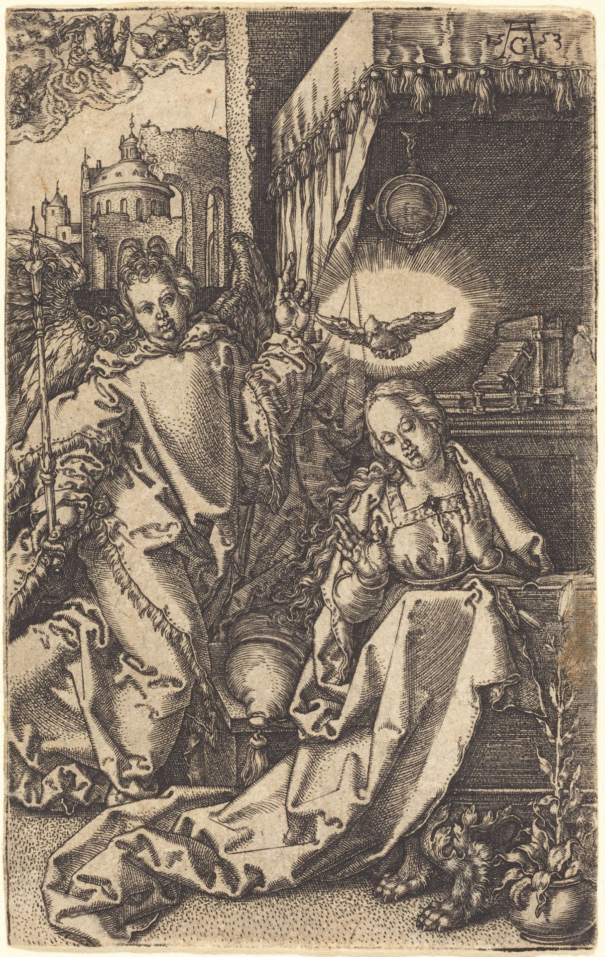 The Annunciation by Heinrich Aldegrever