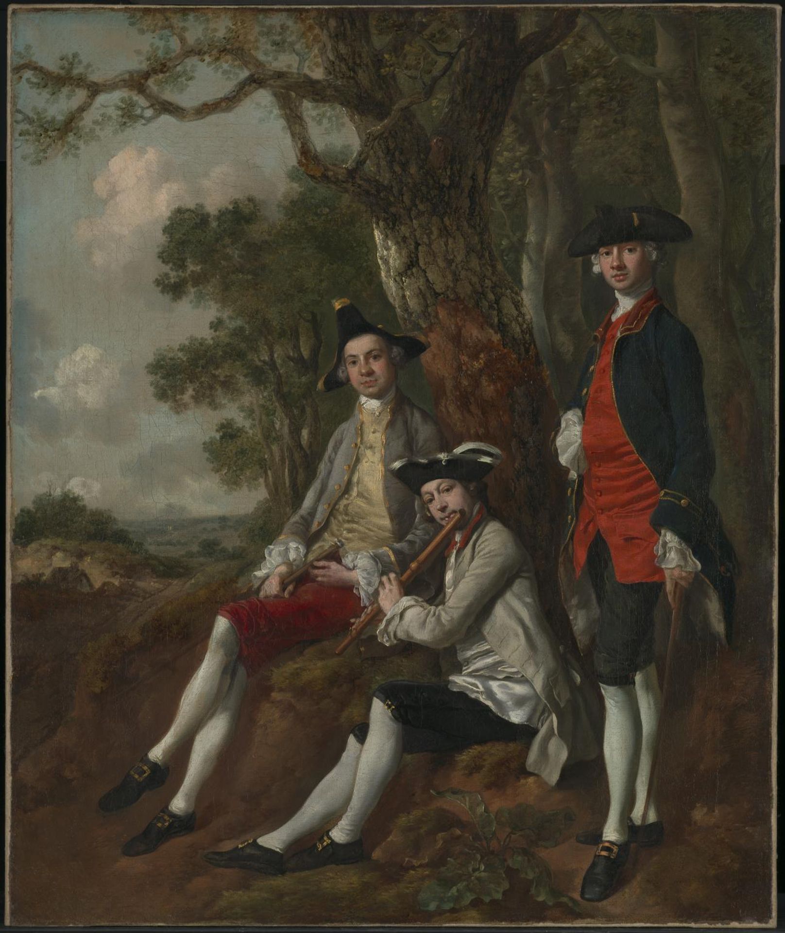 Peter Darnell Muilman, Charles Crokatt and William Keable in a Landscape by Thomas Gainsborough