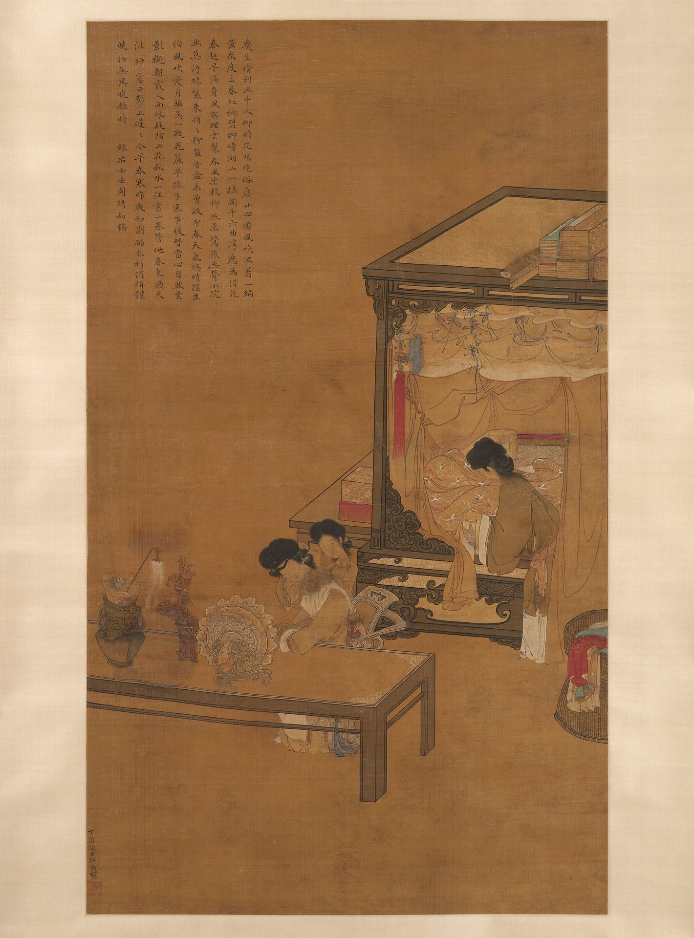 Lady at Dressing Table by Wang Qiao