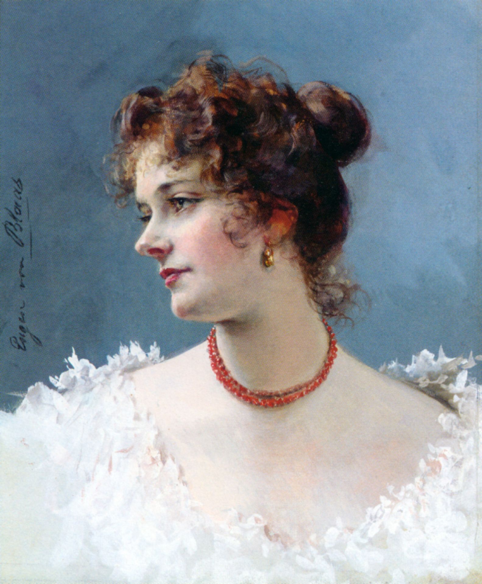 Portrait of a Lady by Eugene de Blaas