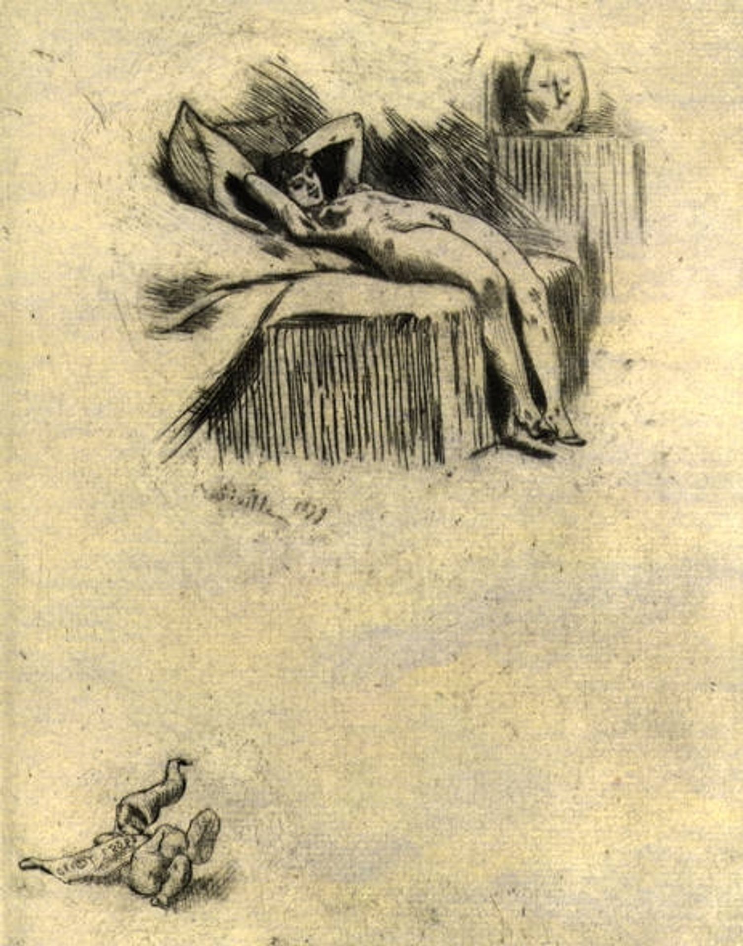 Little Model by Felicien Rops