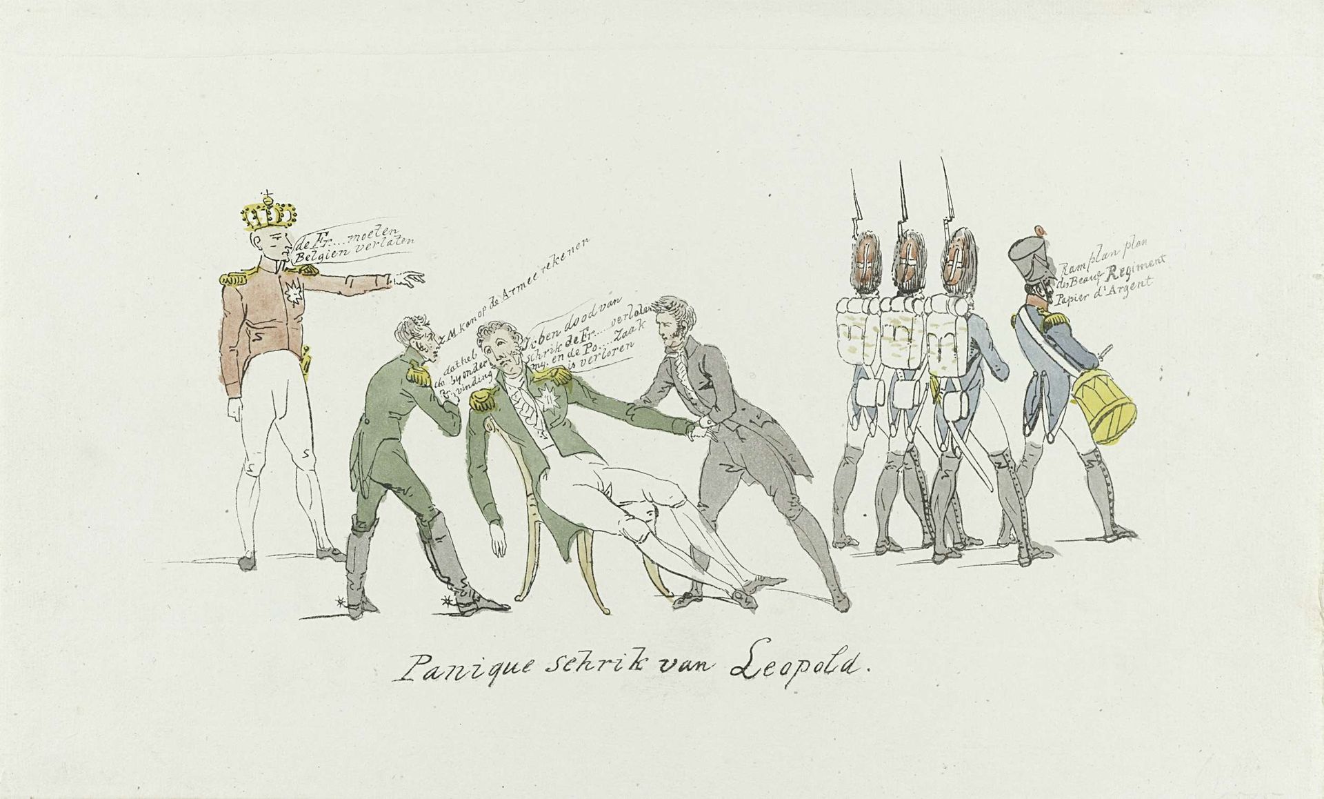 Leopold geschrokken, 1831 by Anonymous