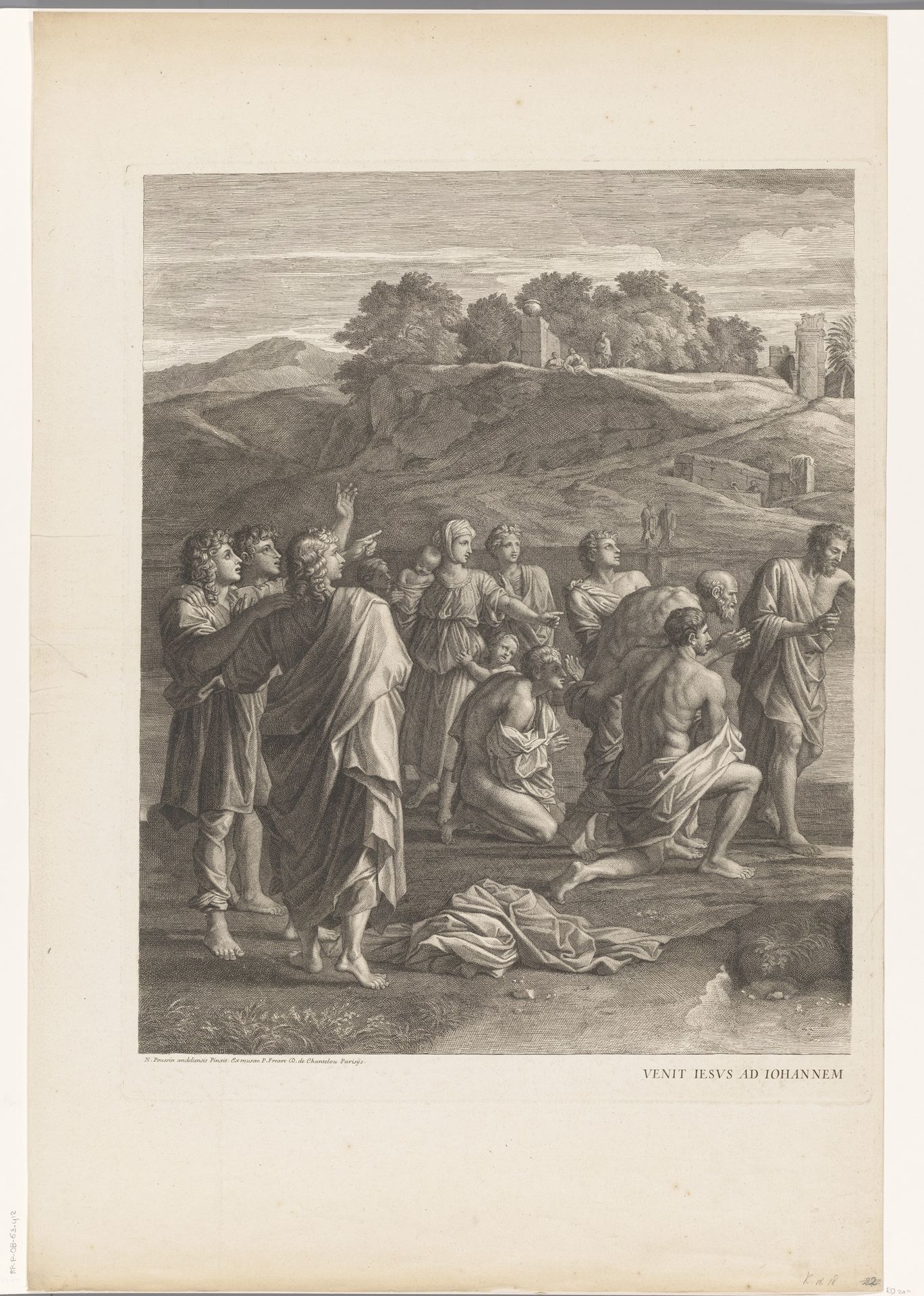 Doop van Christus (linker deel) by Jean Pesne
