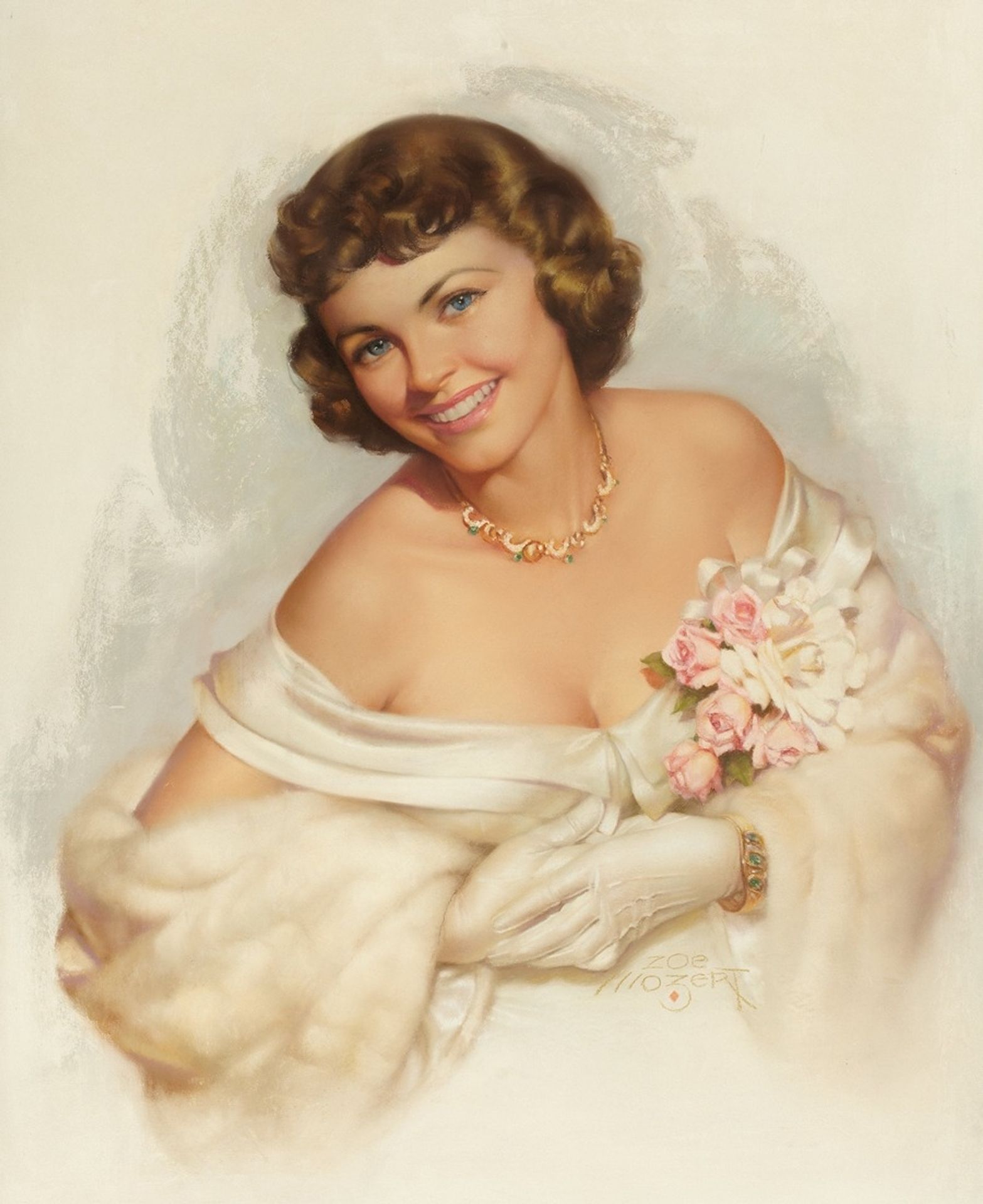 Girl with Corsage by Zoe Mozert