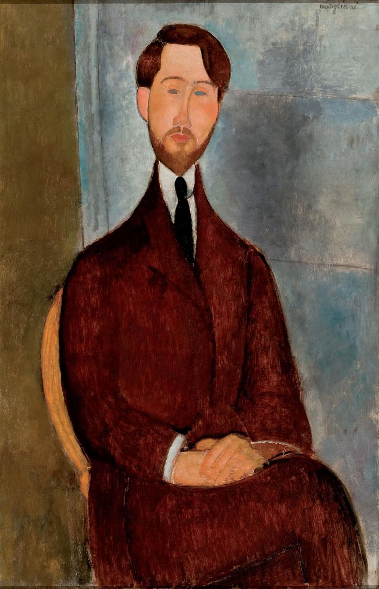 Portrait of Leopold Zborowski by Amedeo Modigliani