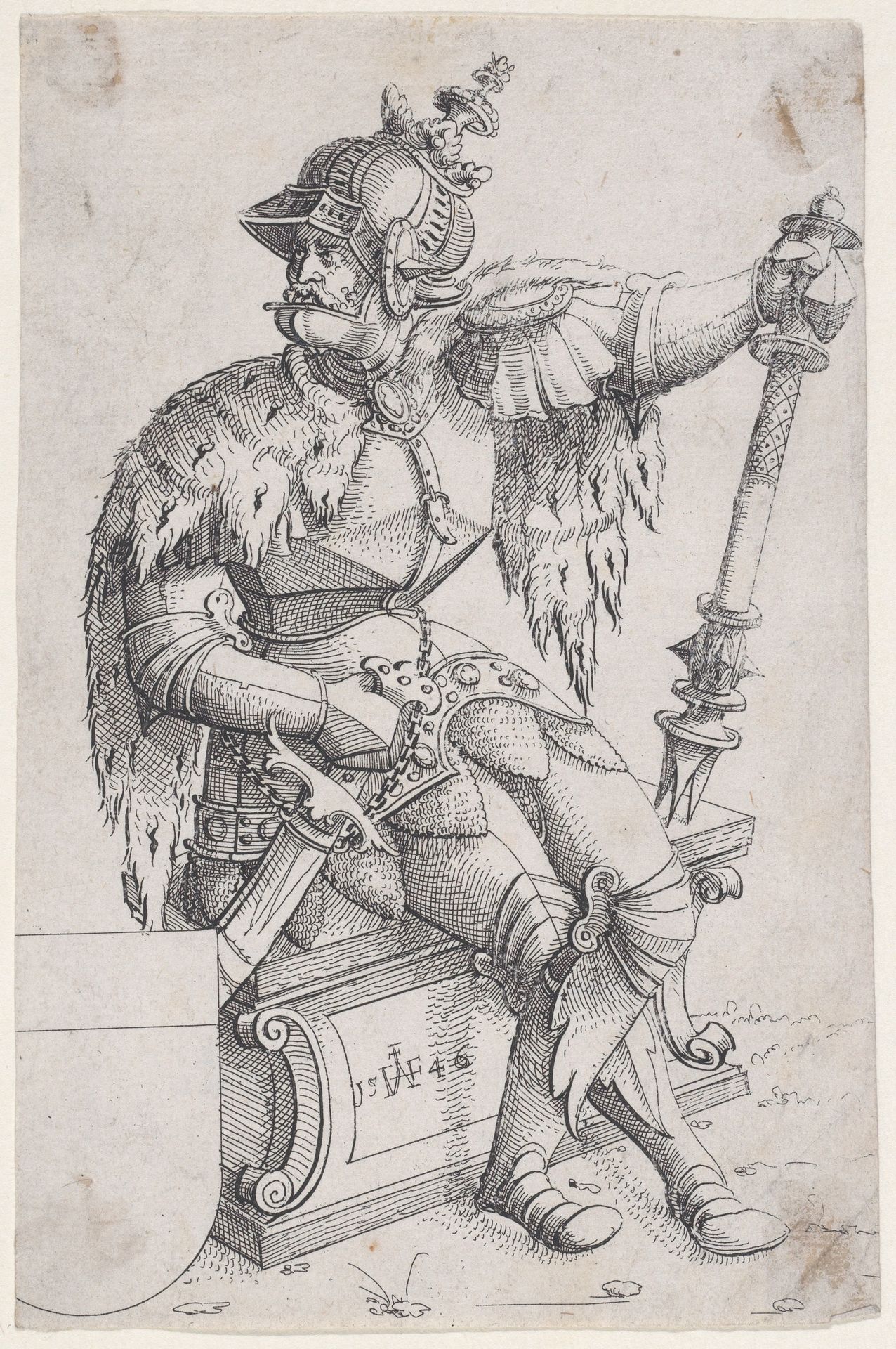 Charles V (Karl V), Emperor, from Herberstains Rerum Moscoviticarum Commentarii by Augustin Hirschvogel