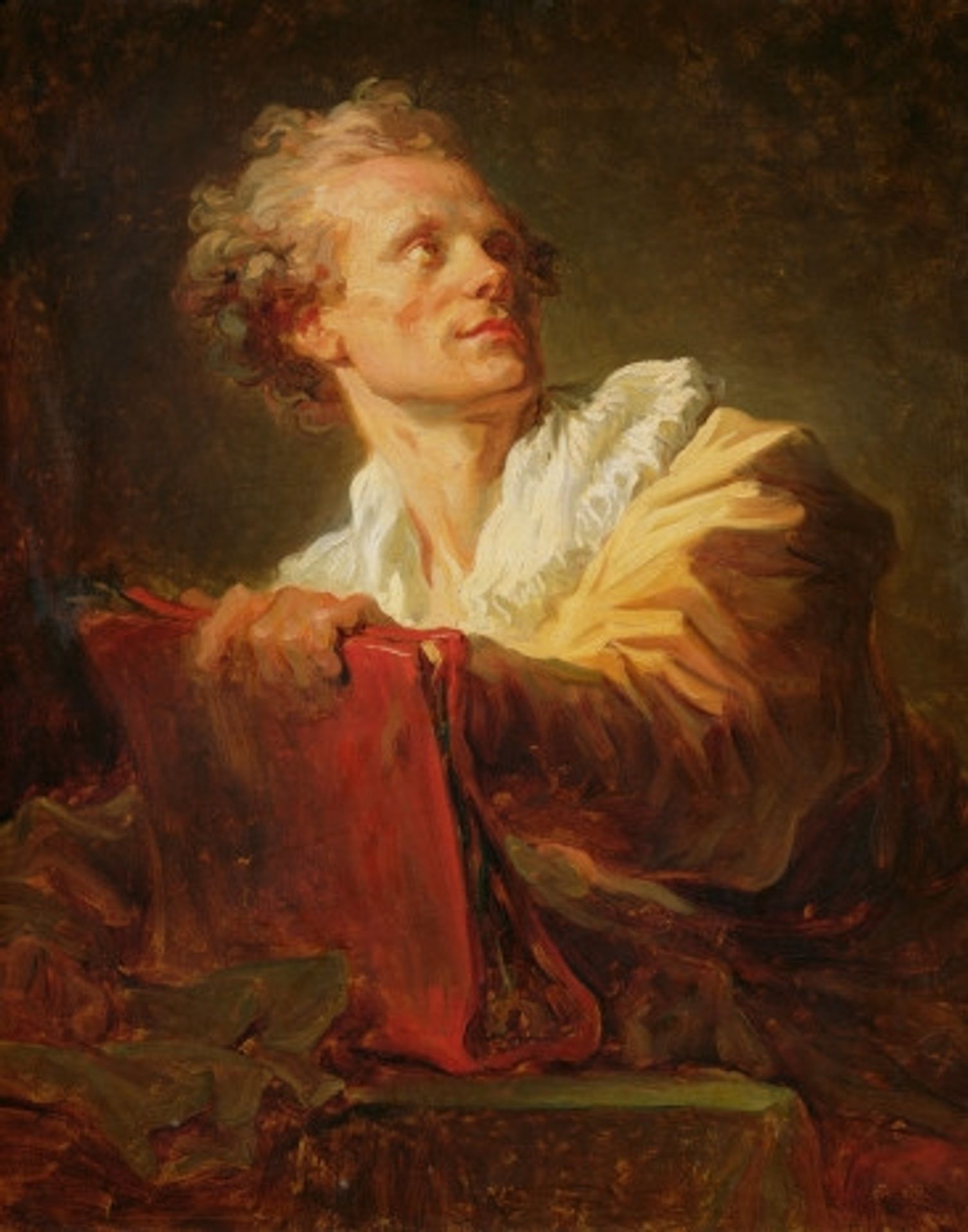 Portrait of a Young Artist, presumed to be Jacques Andre Naigeon by Jean-Honoré Fragonard
