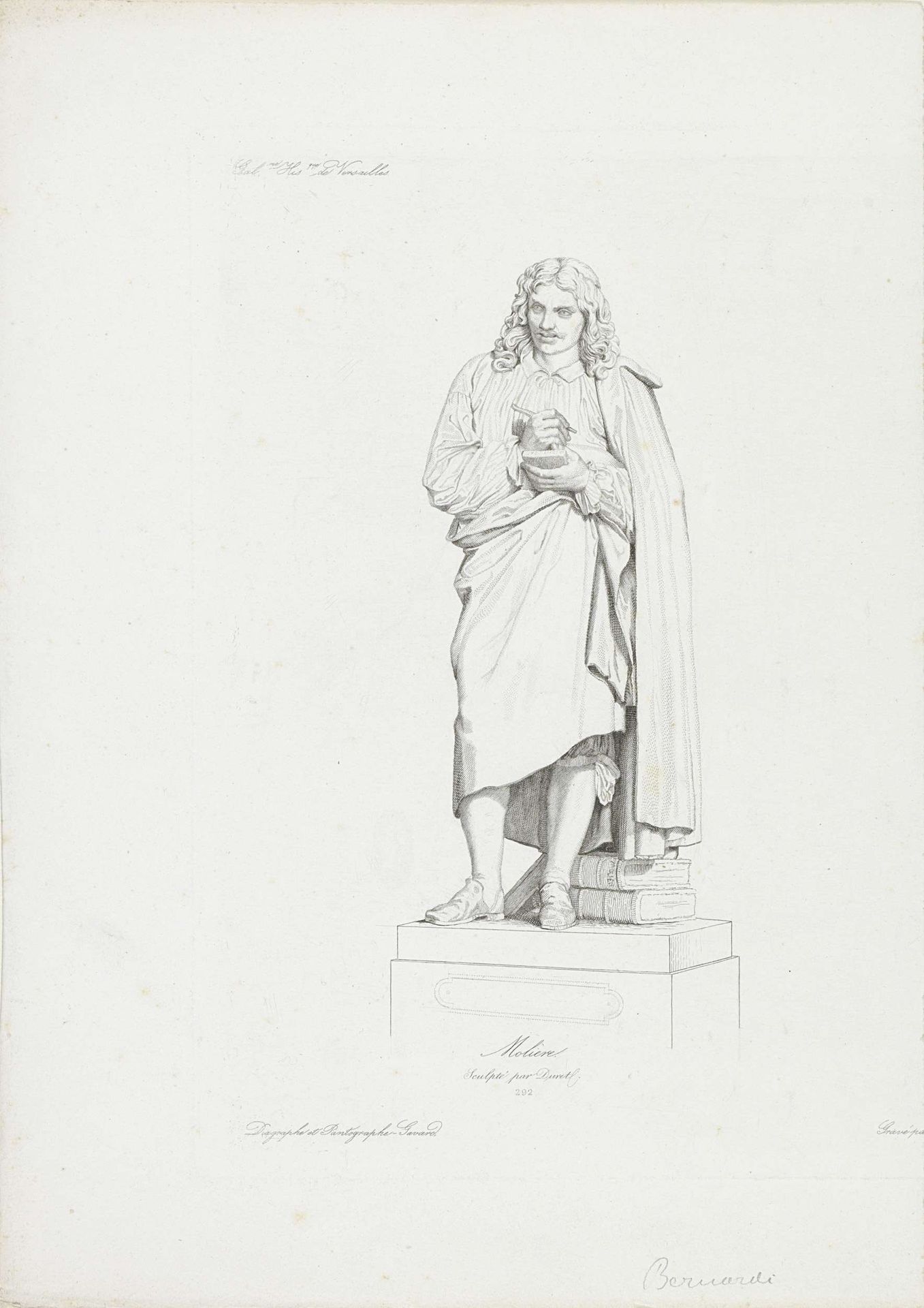 Sculptuur van Molière by Jacopo Bernardi