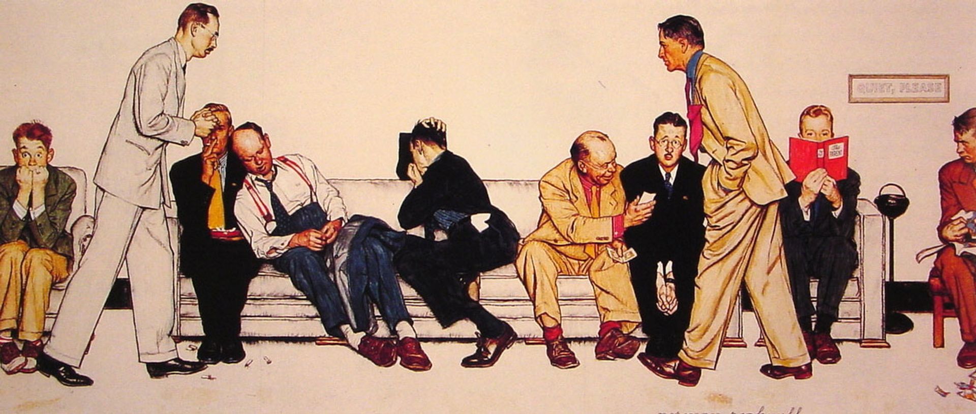 Maternity Waiting Room by Norman Rockwell