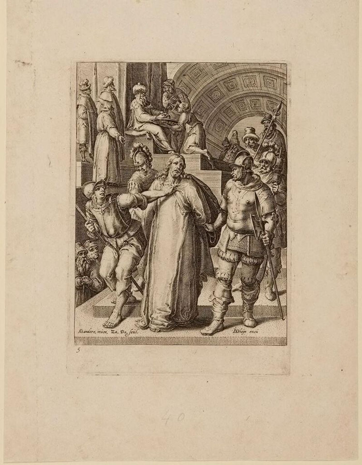 Christ led away from Pilate by Zacharias Dolendo