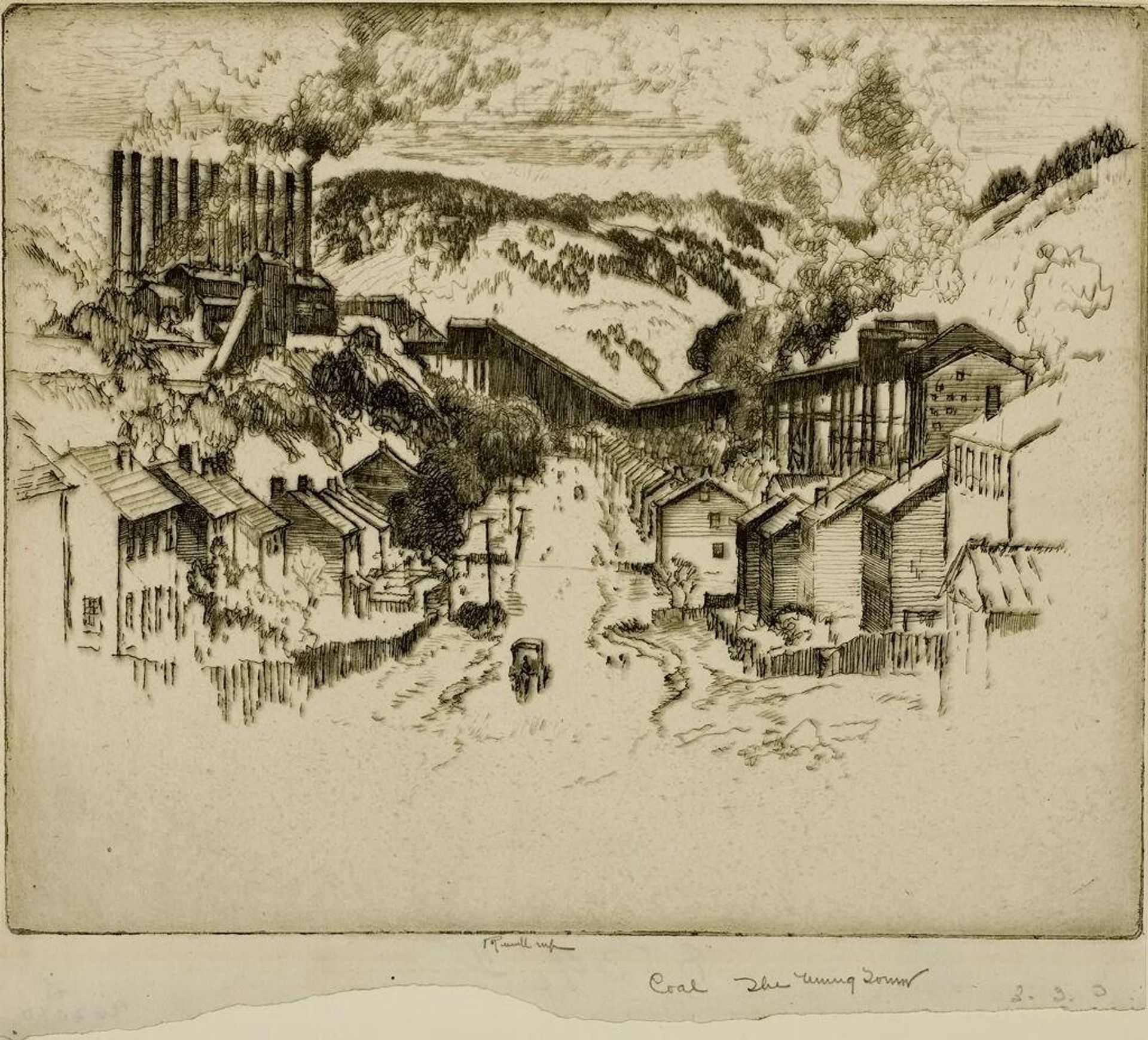 Coal Mining Town by Joseph Pennell
