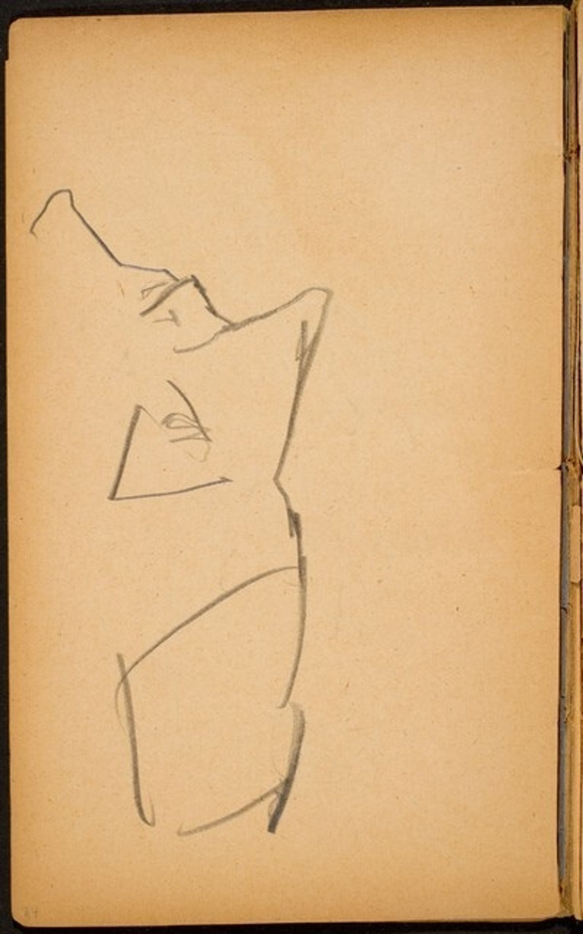 Gesicht in Profil (Profile) [p. 34] by Max Beckmann