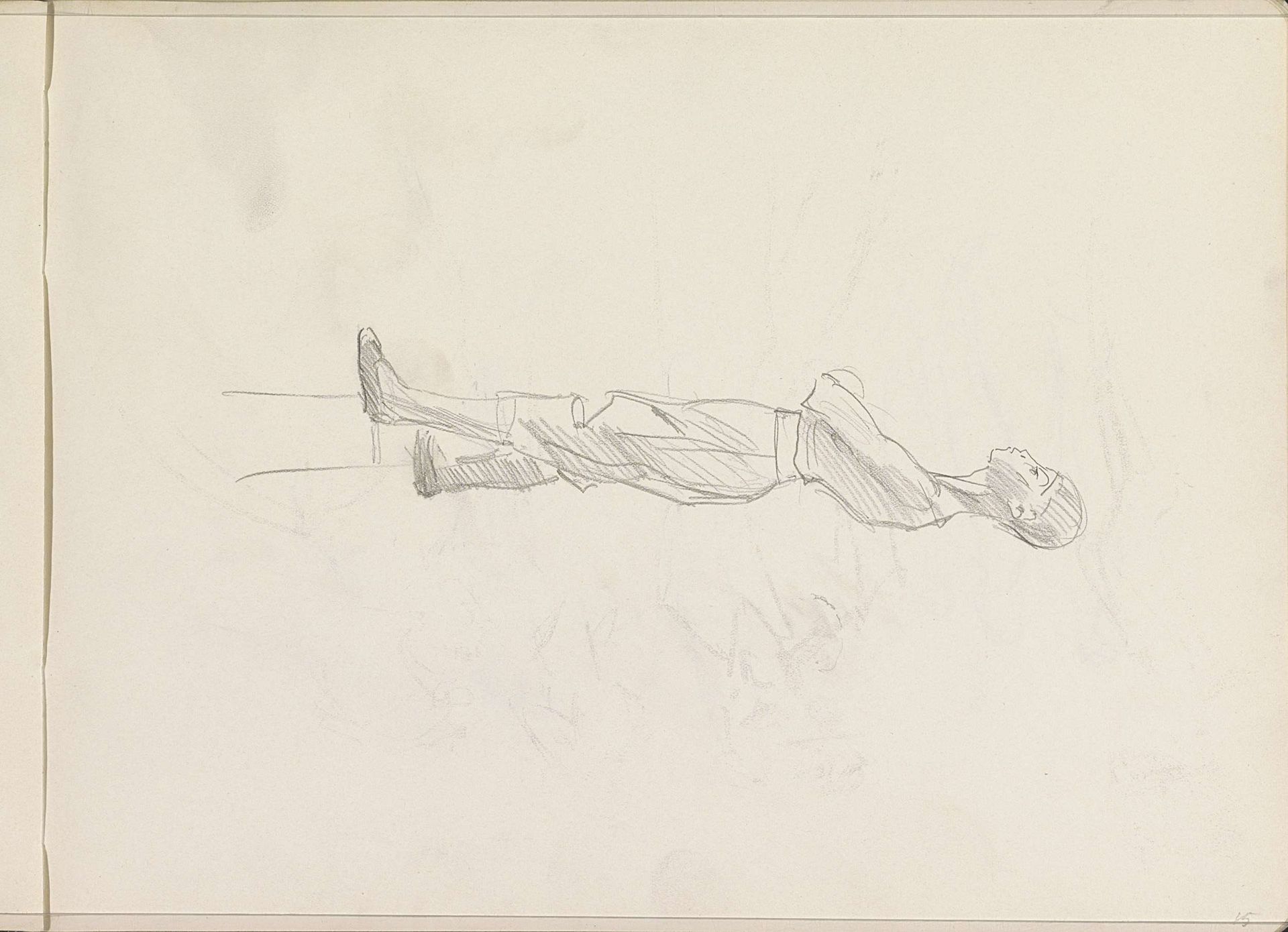 Staande jonge man by Isaac Israels