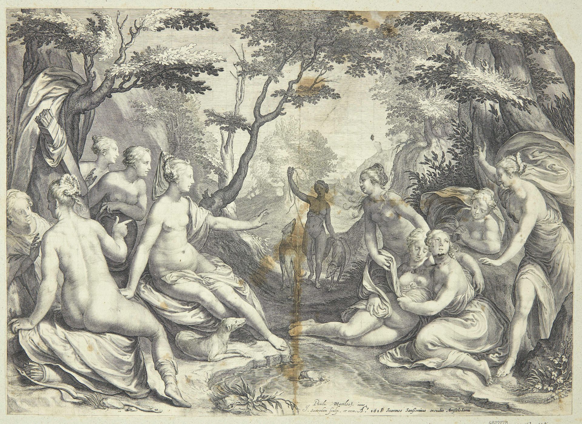 Diana og Callisto by Jan Saenredam