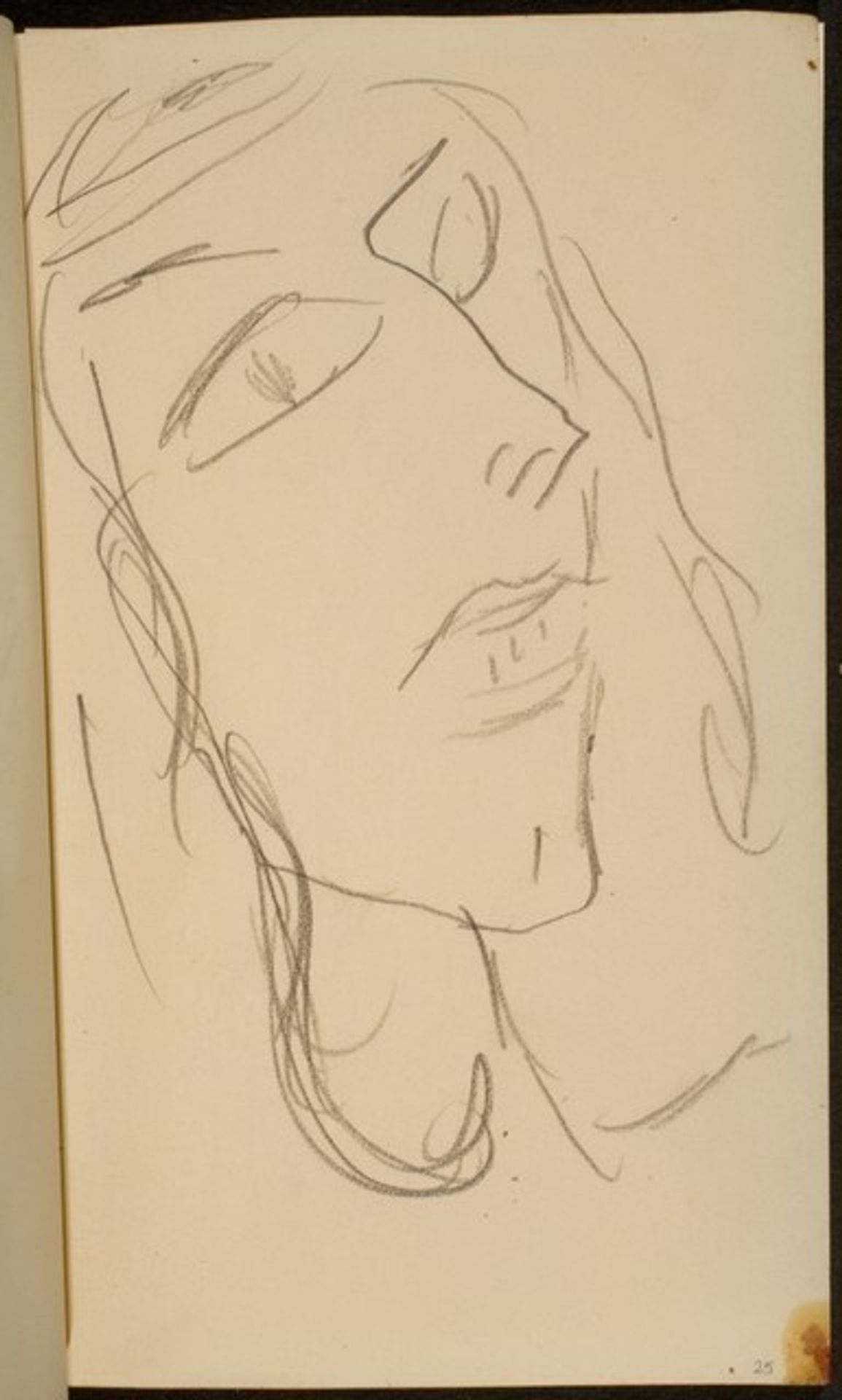 weibliches Gesicht (Woman's Face) [p. 25] by Max Beckmann