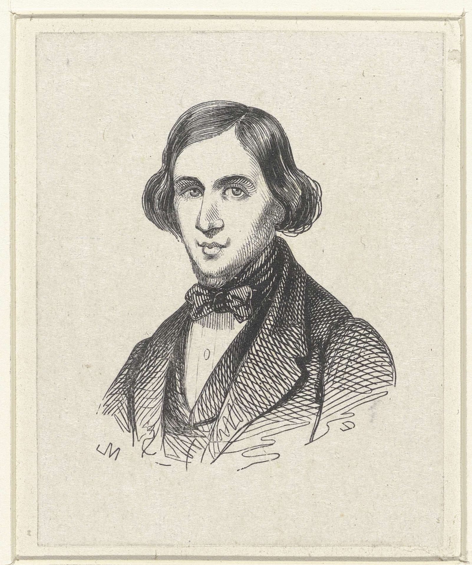 Portret van Pierre Louis Dubourq by Monogrammist M (Duitsland)